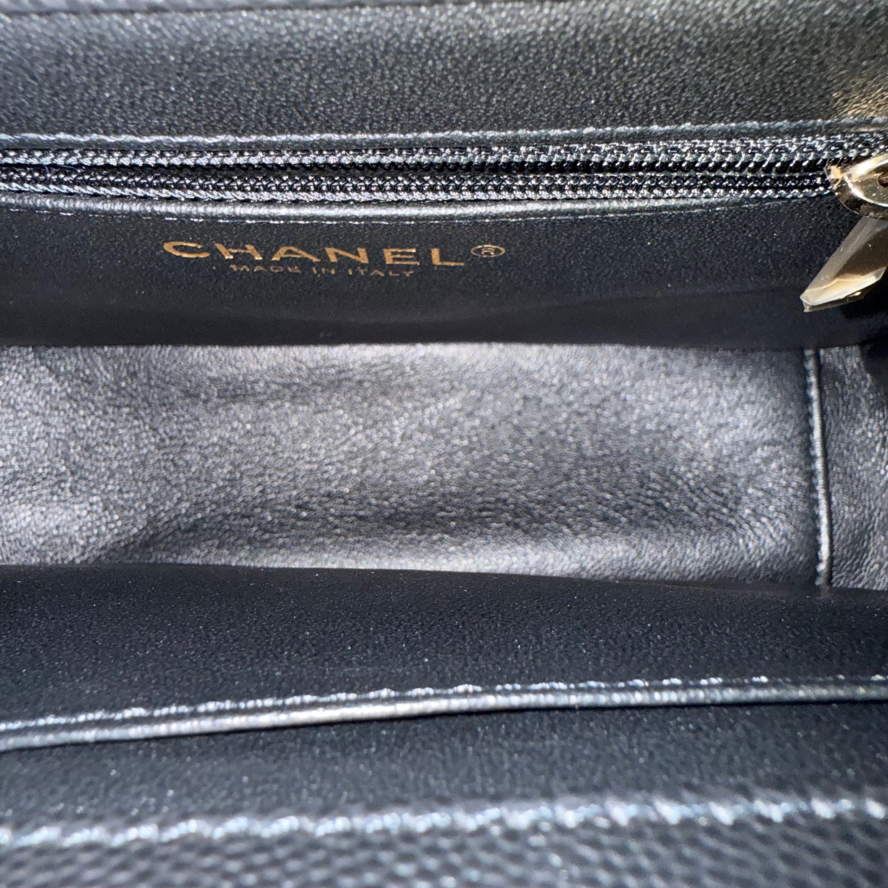 Chanel Business Affinity Medium - Caviar Quilted Grained Clafskin Black Gold Hardware