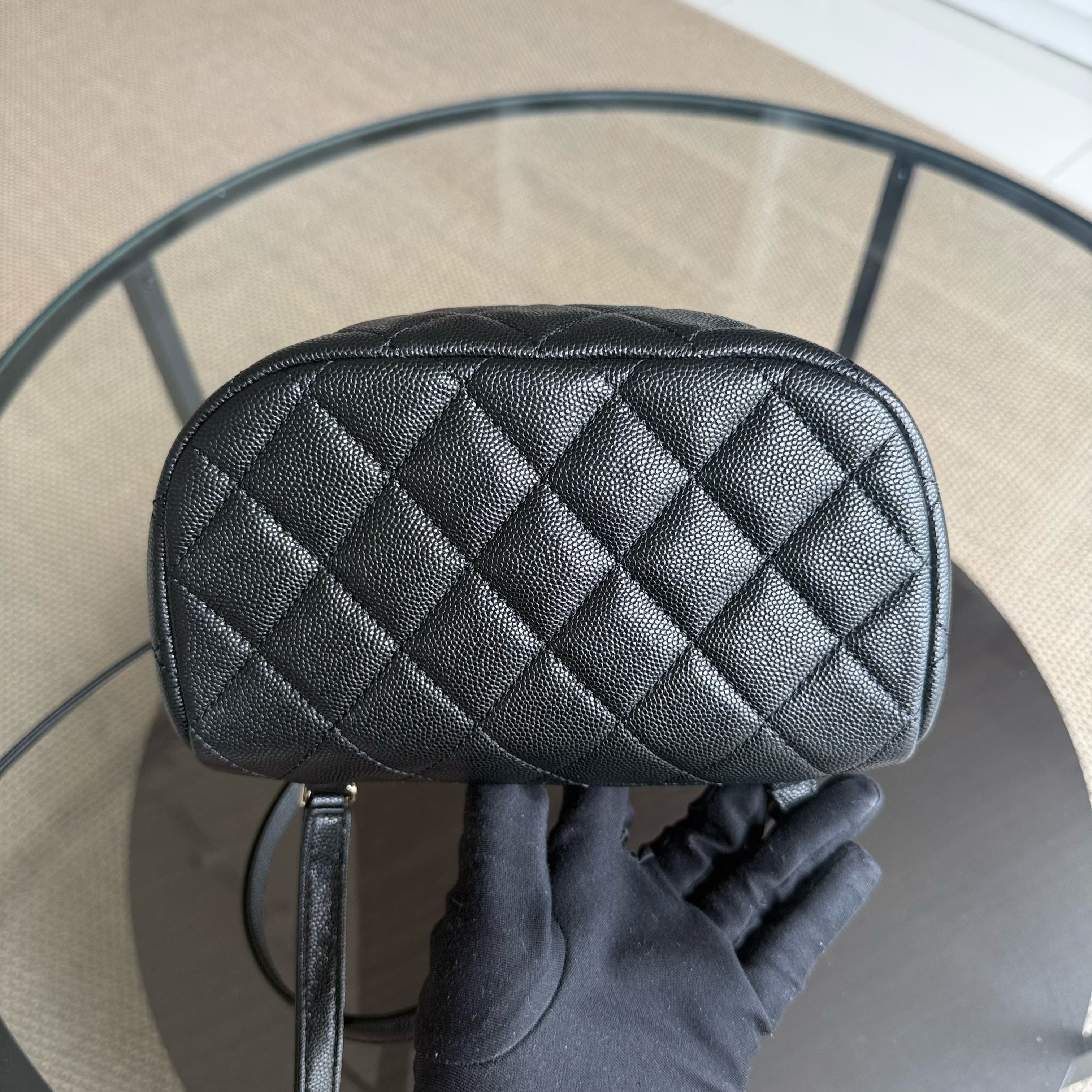 Chanel Urban Spirit Backpack- Caviar Black Gold Hardware Microchip