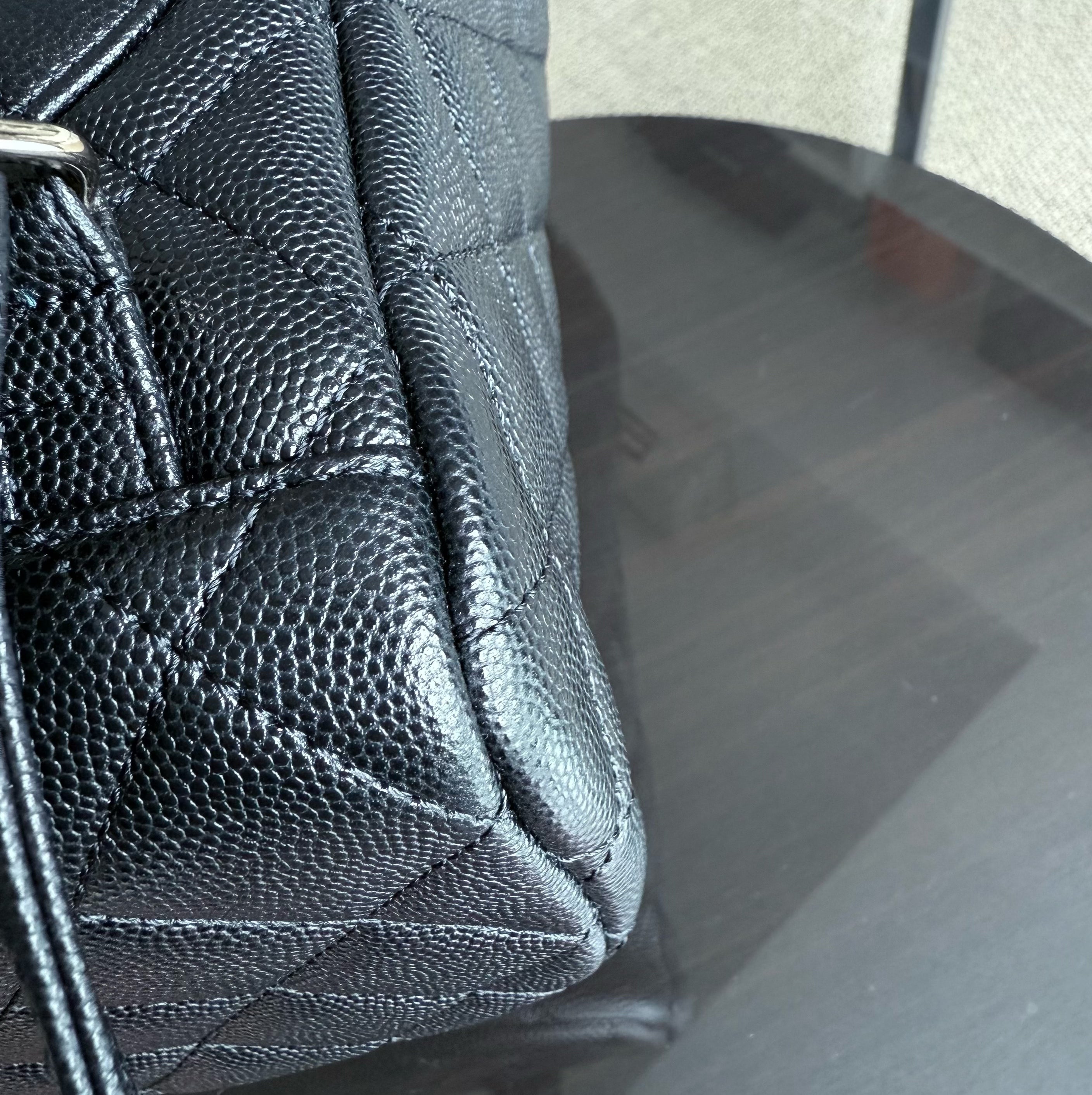 Chanel Urban Spirit Backpack- Caviar Black Gold Hardware Microchip