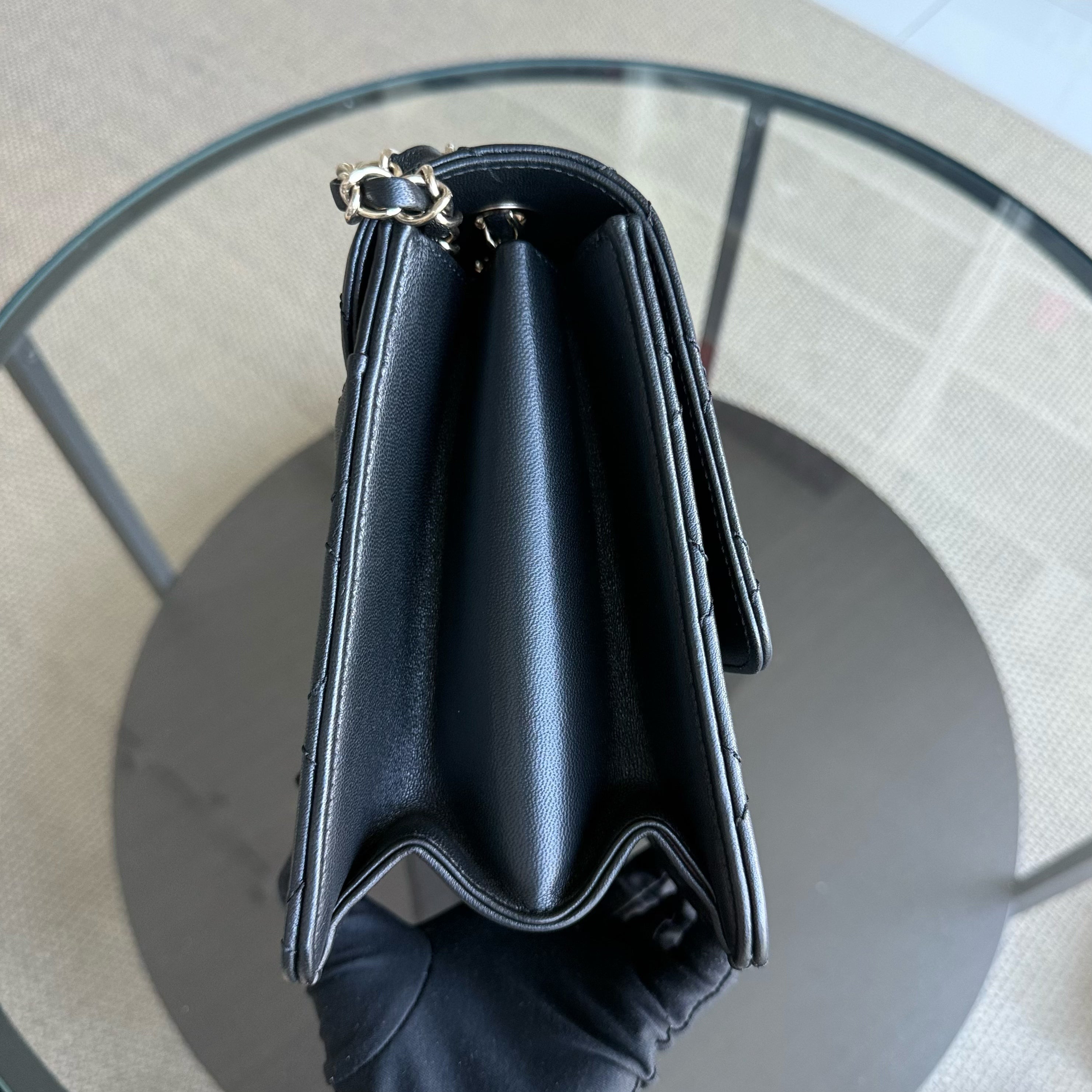 Chanel Beauty Lock Flap - Quilted Calfskin Black Gold Hardware Series 22