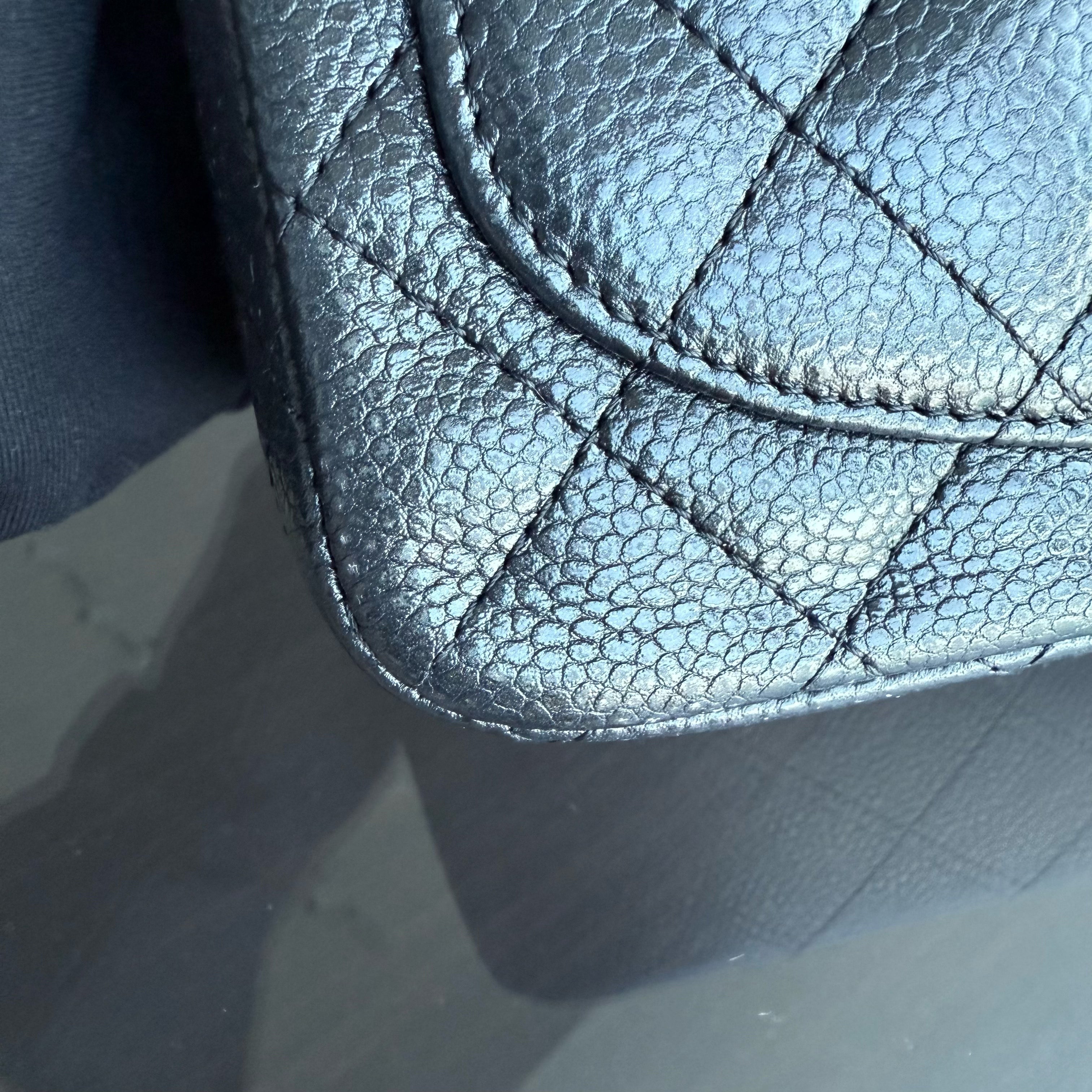 Chanel Classic Flap Mini Square - Caviar Quilted Grained Calfskin Black Gold Hardware Series 20