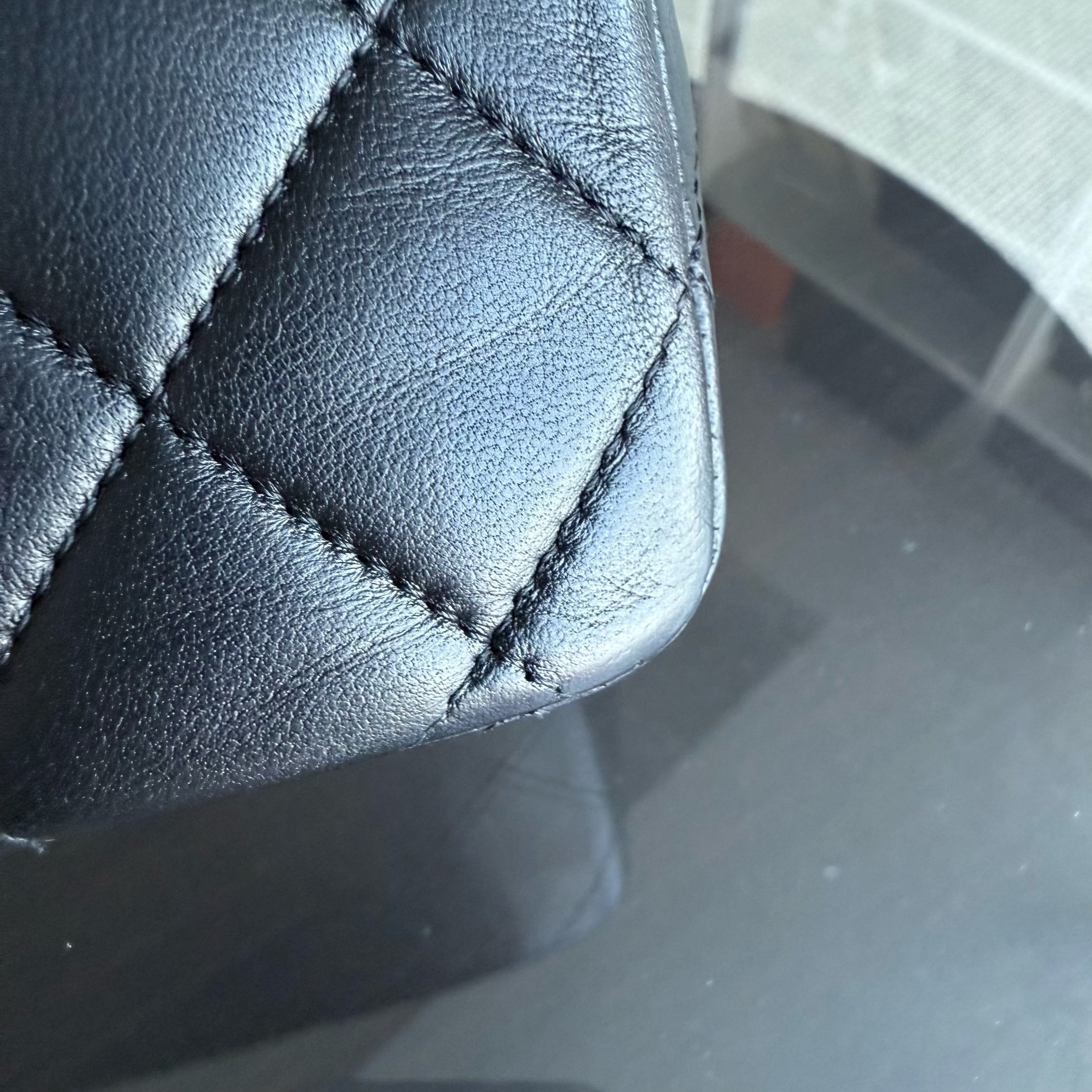 Chanel Classic Flap Medium - 25CM Quilted Lambskin Black Gold Hardware Series 14
