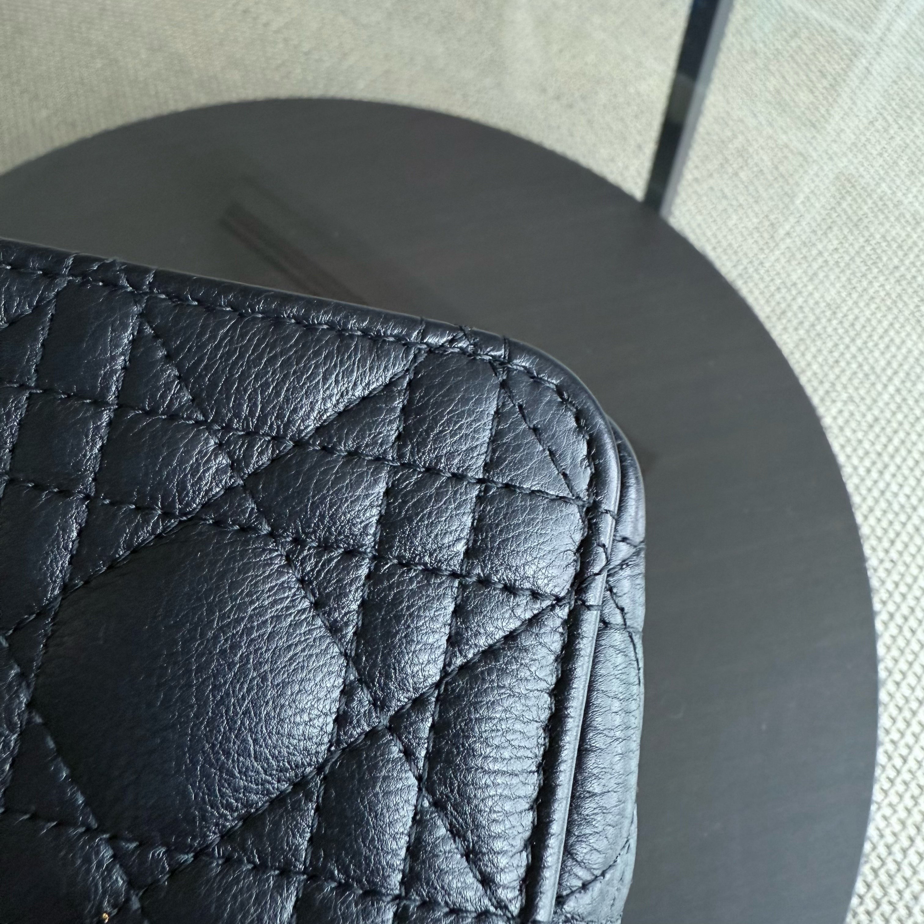 Dior Caro Medium - Cannage Grained Calfskin Black Gold Hardware