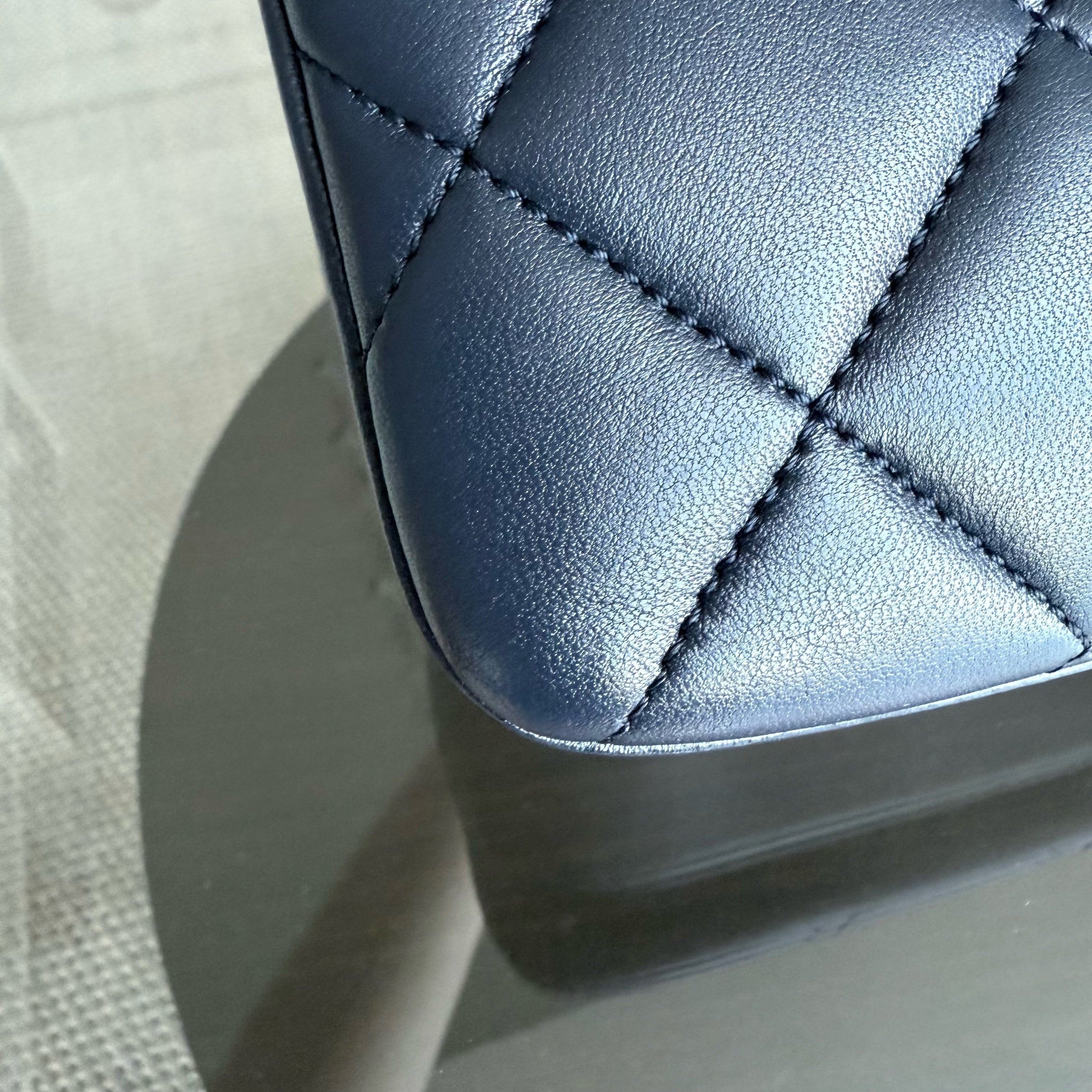 Chanel Trendy CC Small - Quilted Lambskin Dark Navy Blue Gold Hardware Series 23