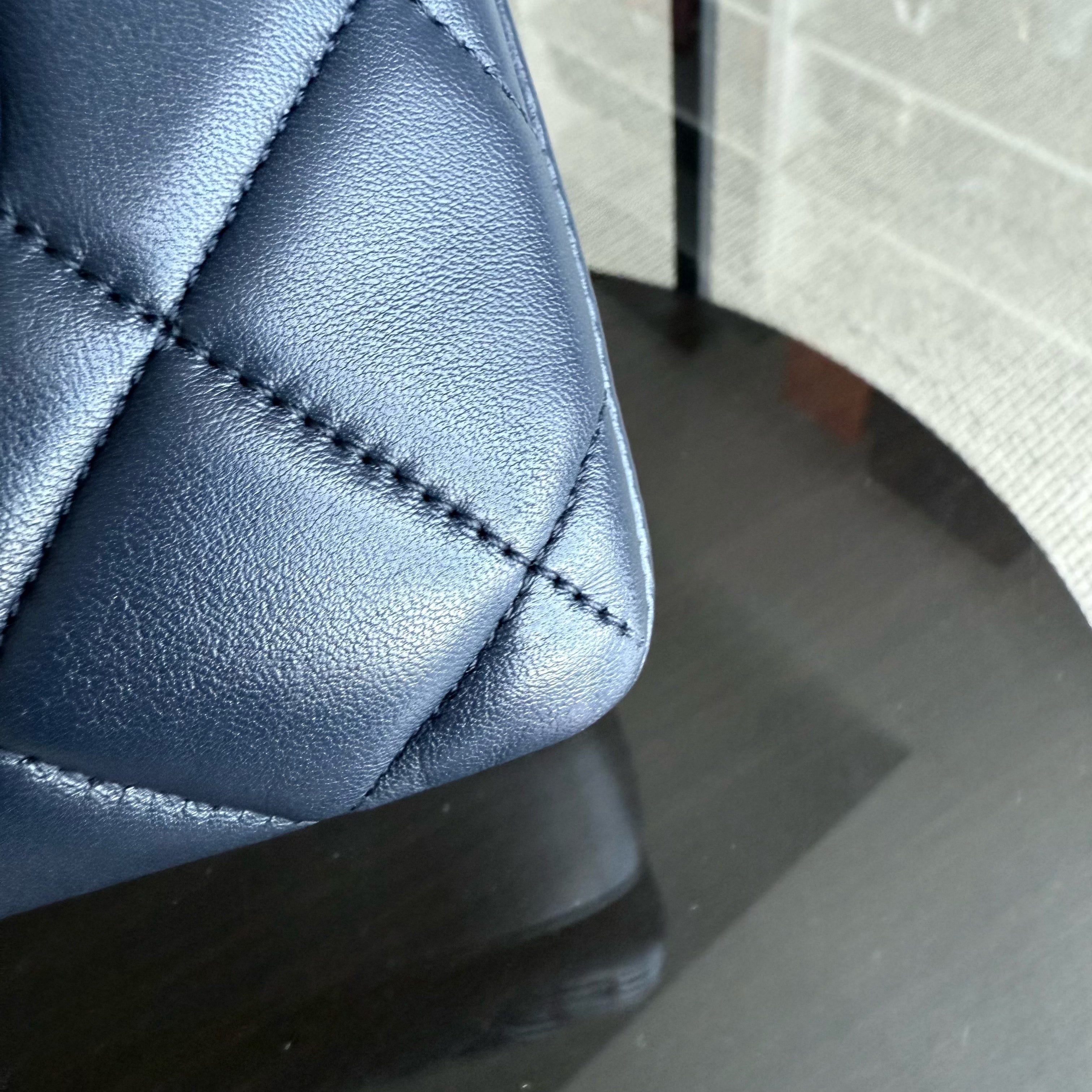 Chanel Trendy CC Small - Quilted Lambskin Dark Navy Blue Gold Hardware Series 23