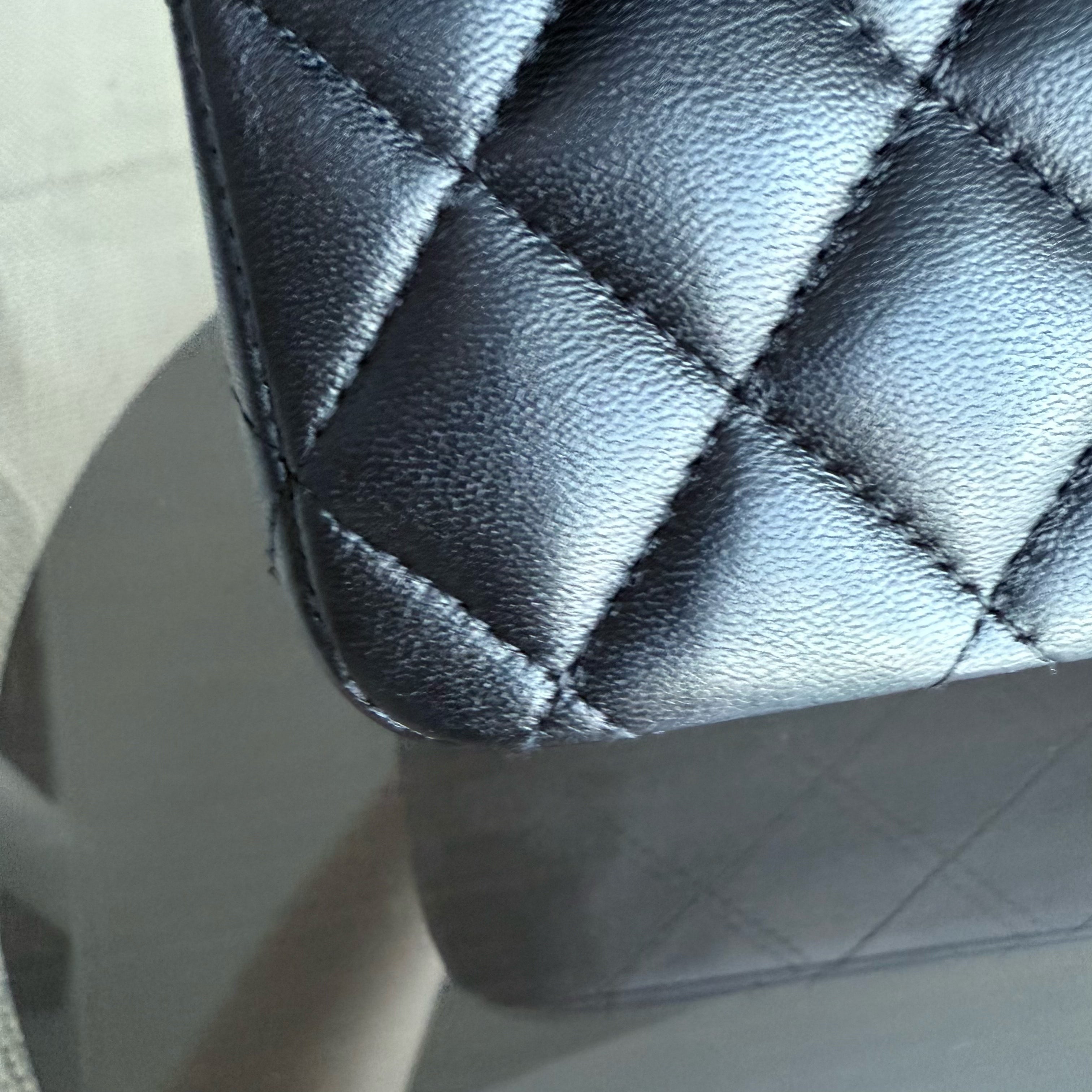 Chanel Classic Flap Medium - Quilted Lambskin Black Gold Hardware Series 24