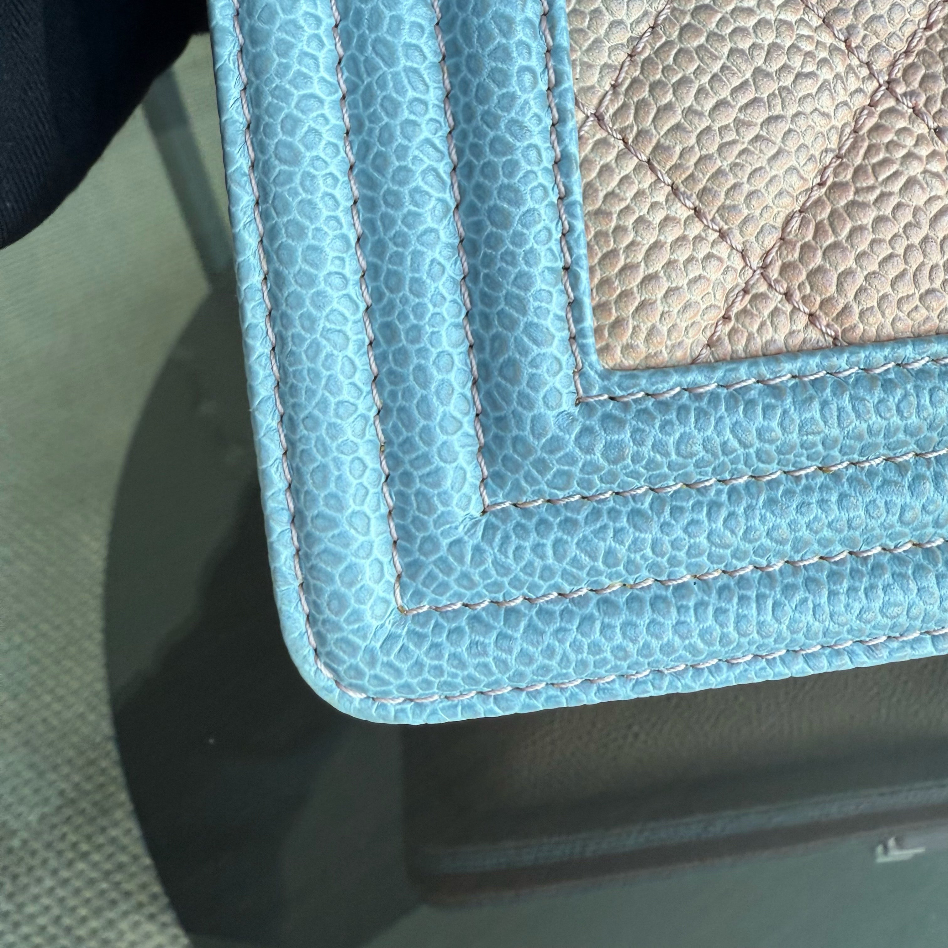 Chanel Boy Medium - Caviar 25CM Quilted Grained Calfskin Rainbow Limited Edition Series 25
