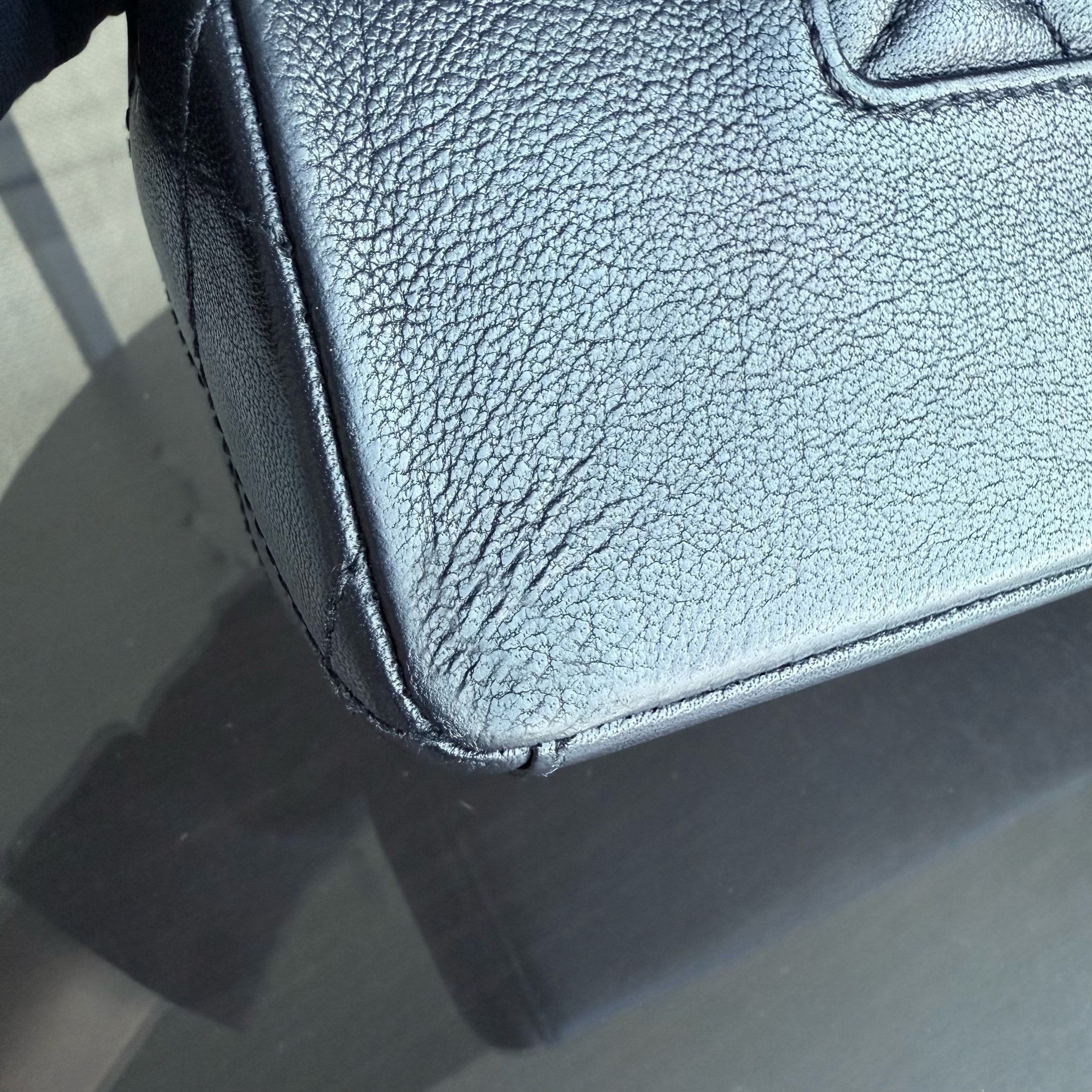 Chanel Seasonal Flap Mademoiselle - Quilted Calfskin Black Gold Hardware Series 23
