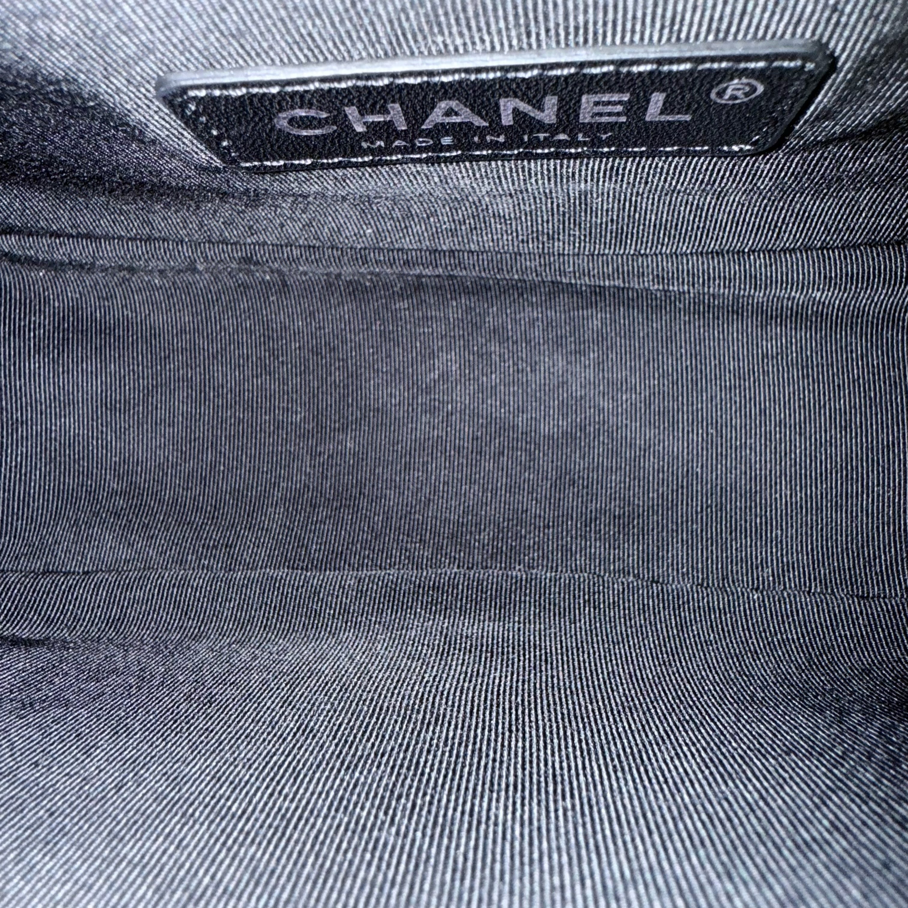 Chanel Boy Small - Caviar Quilted Grained Calfskin Black Ruthenium Silver Hardware Series 26