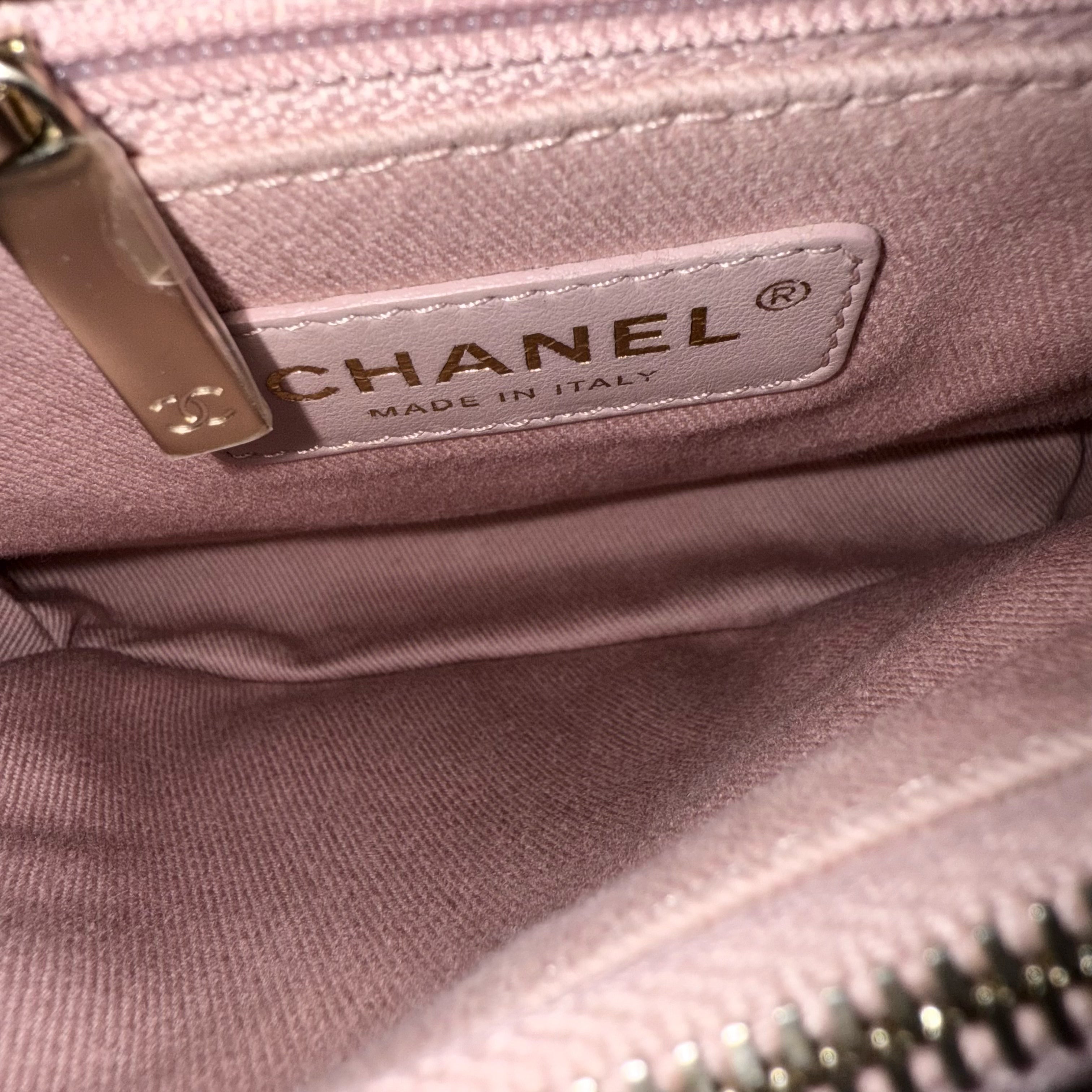 Chanel Coco Chevron Bag - Smooth Calfskin Dark Burgundy Red Gold Hardware Series 26