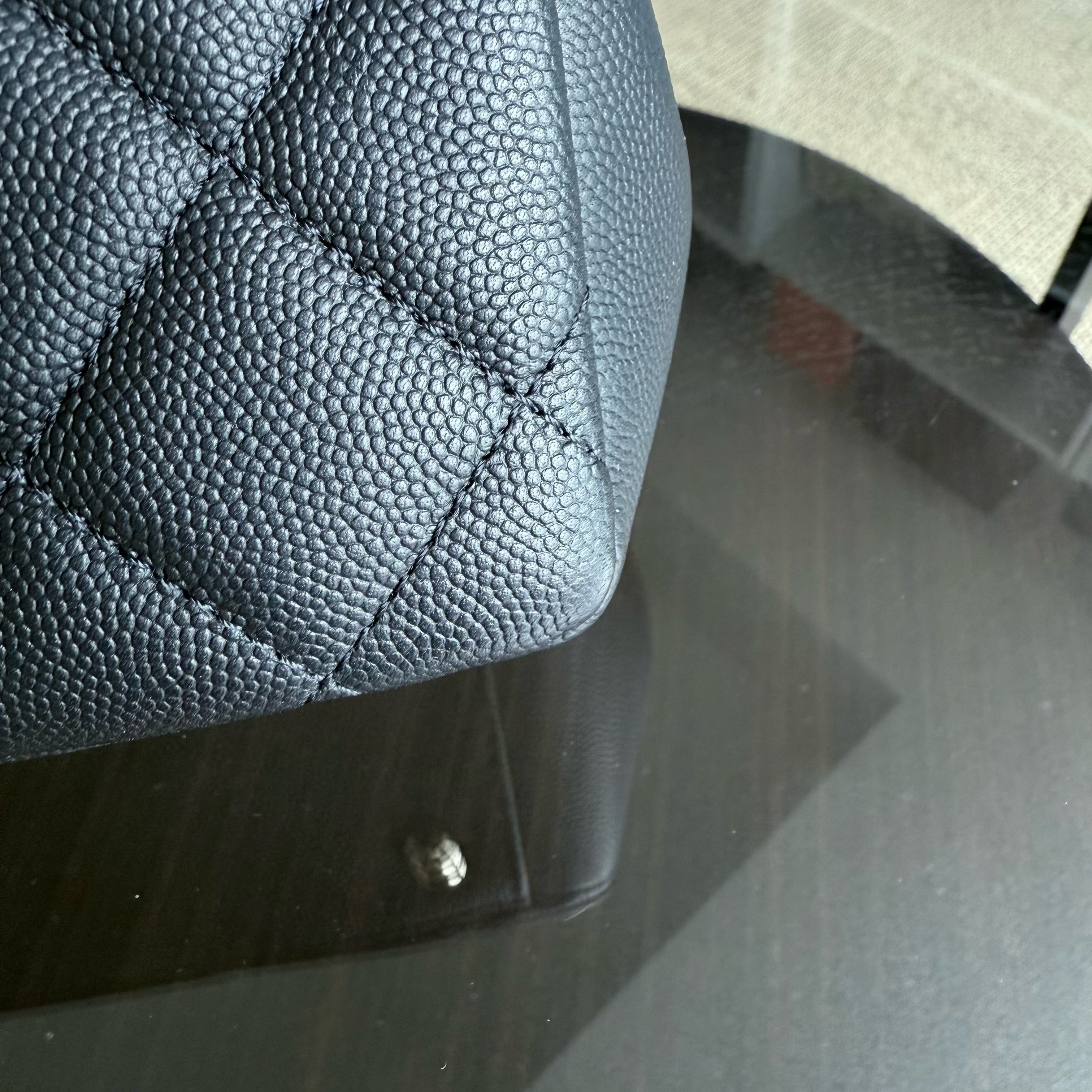 Chanel Business Affinity - Caviar Quilted Grained Calfskin Black Gold Hardware Series 29