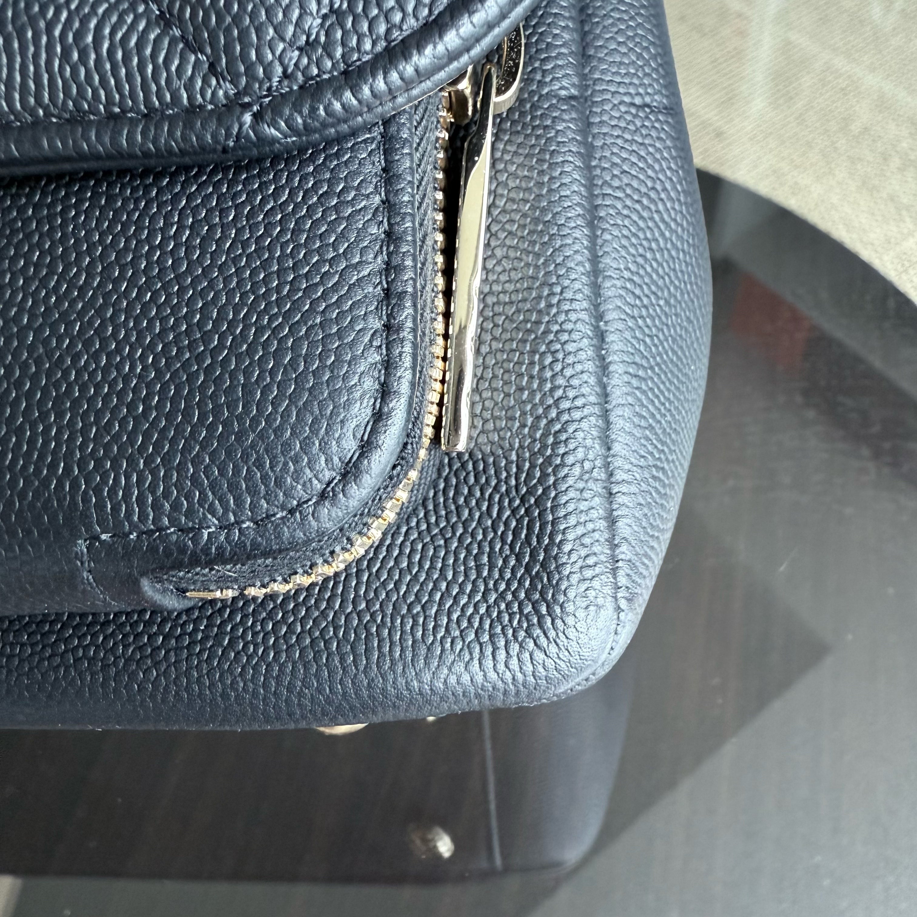 Chanel Business Affinity - Caviar Quilted Grained Calfskin Black Gold Hardware Series 29