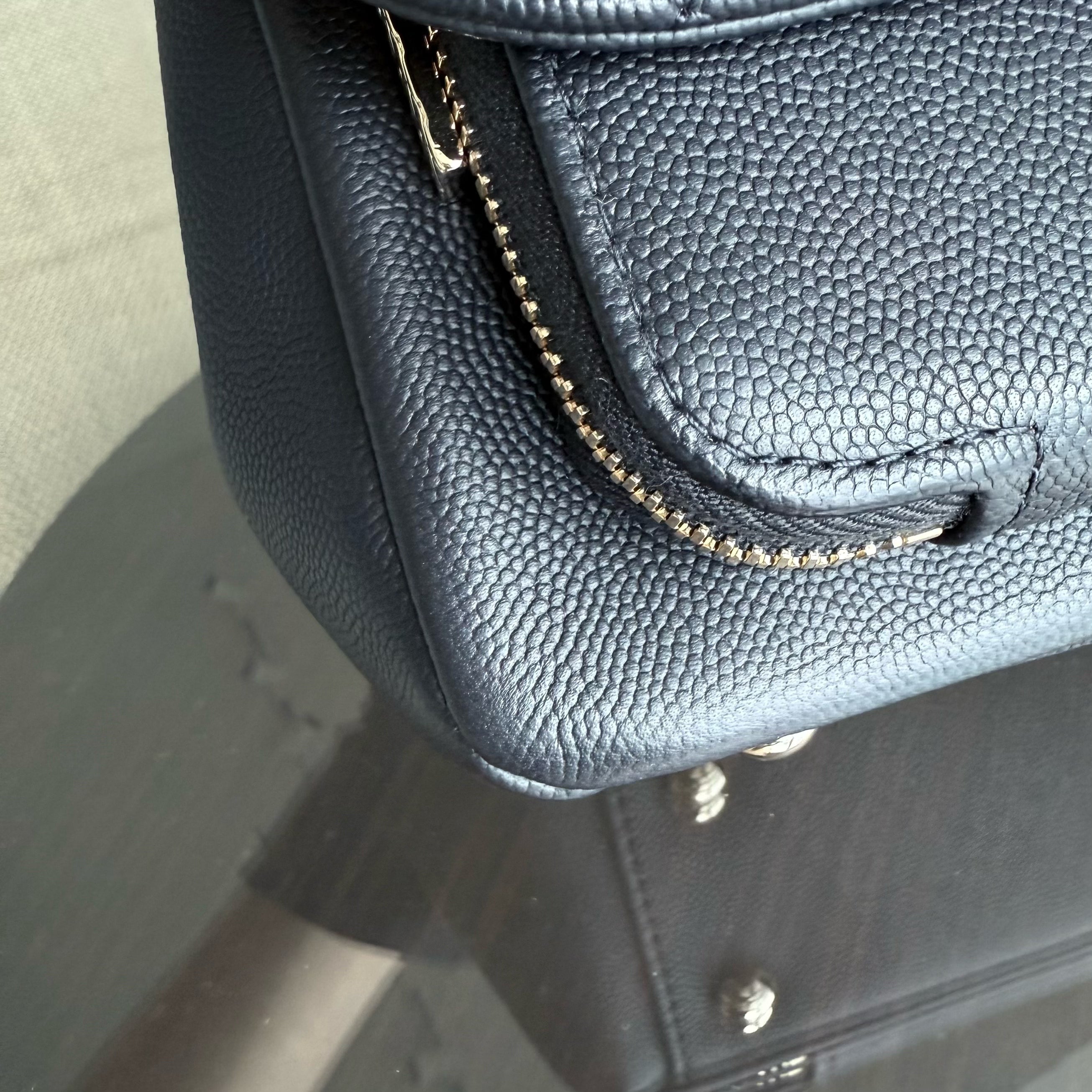 Chanel Business Affinity - Caviar Quilted Grained Calfskin Black Gold Hardware Series 29