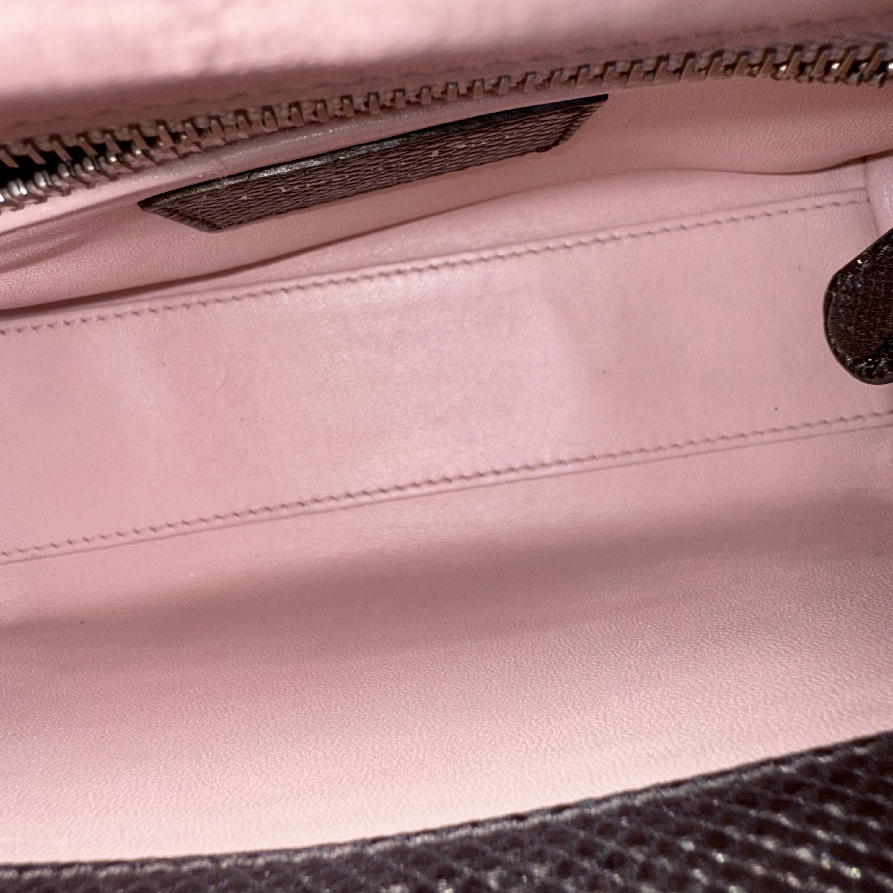 Dior Lady Mini - Exotic Lizard Bi-color Silver Hardware