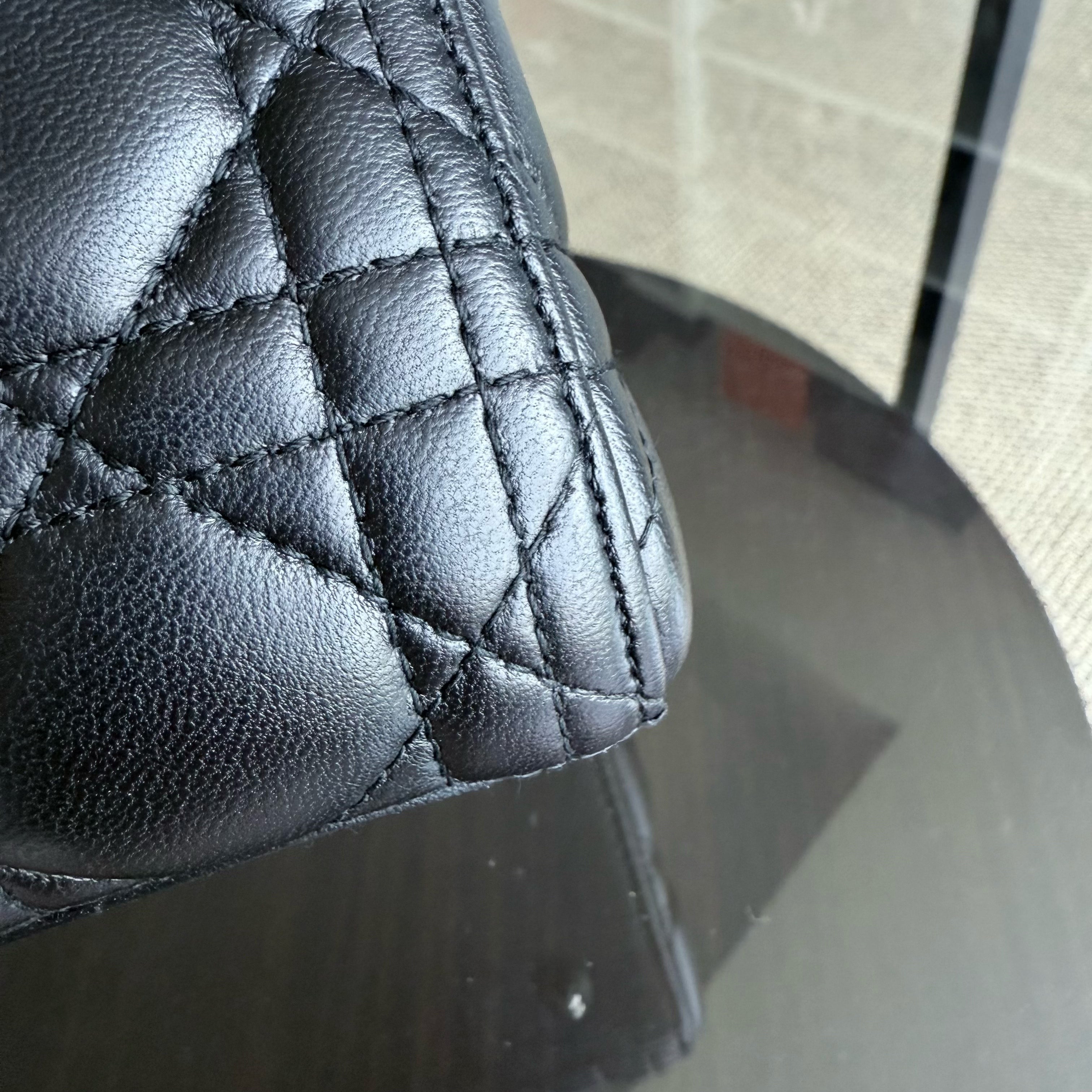 Dior Lady Medium - Cannage Lambskin Black Silver Hardware NO STRAP