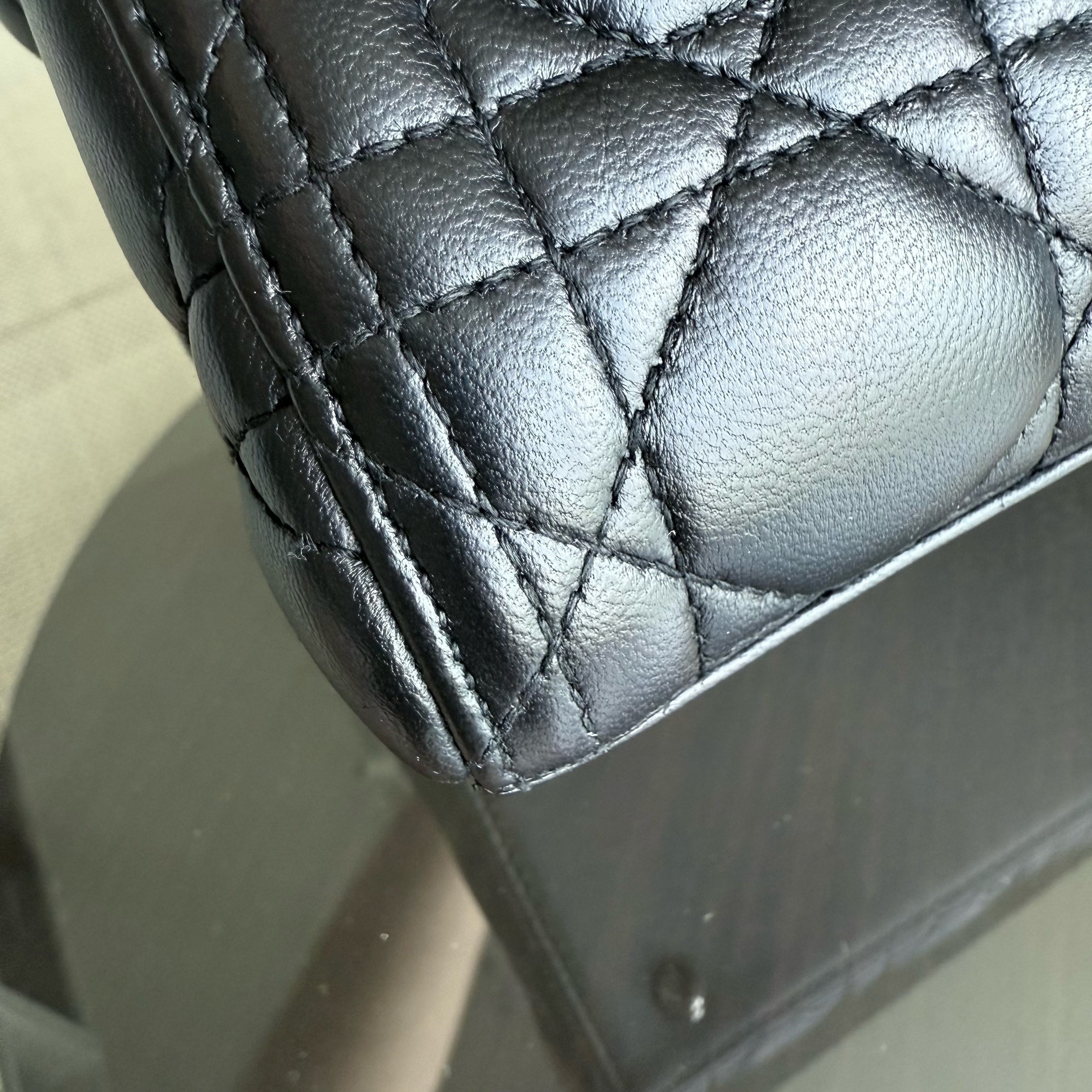 Dior Lady Medium - Cannage Lambskin Black Silver Hardware NO STRAP