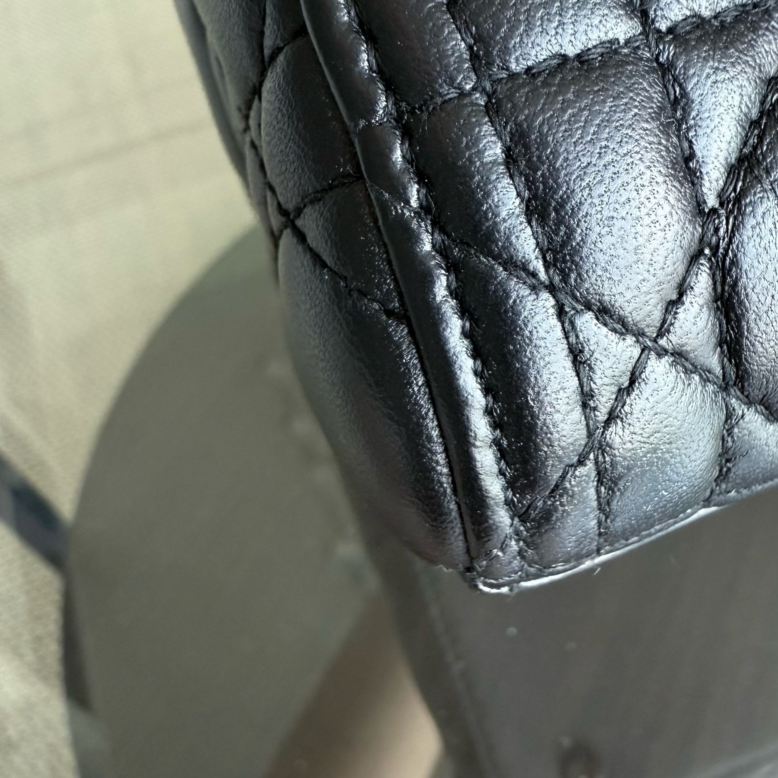 Dior Lady Medium - Cannage Lambskin Black Silver Hardware NO STRAP