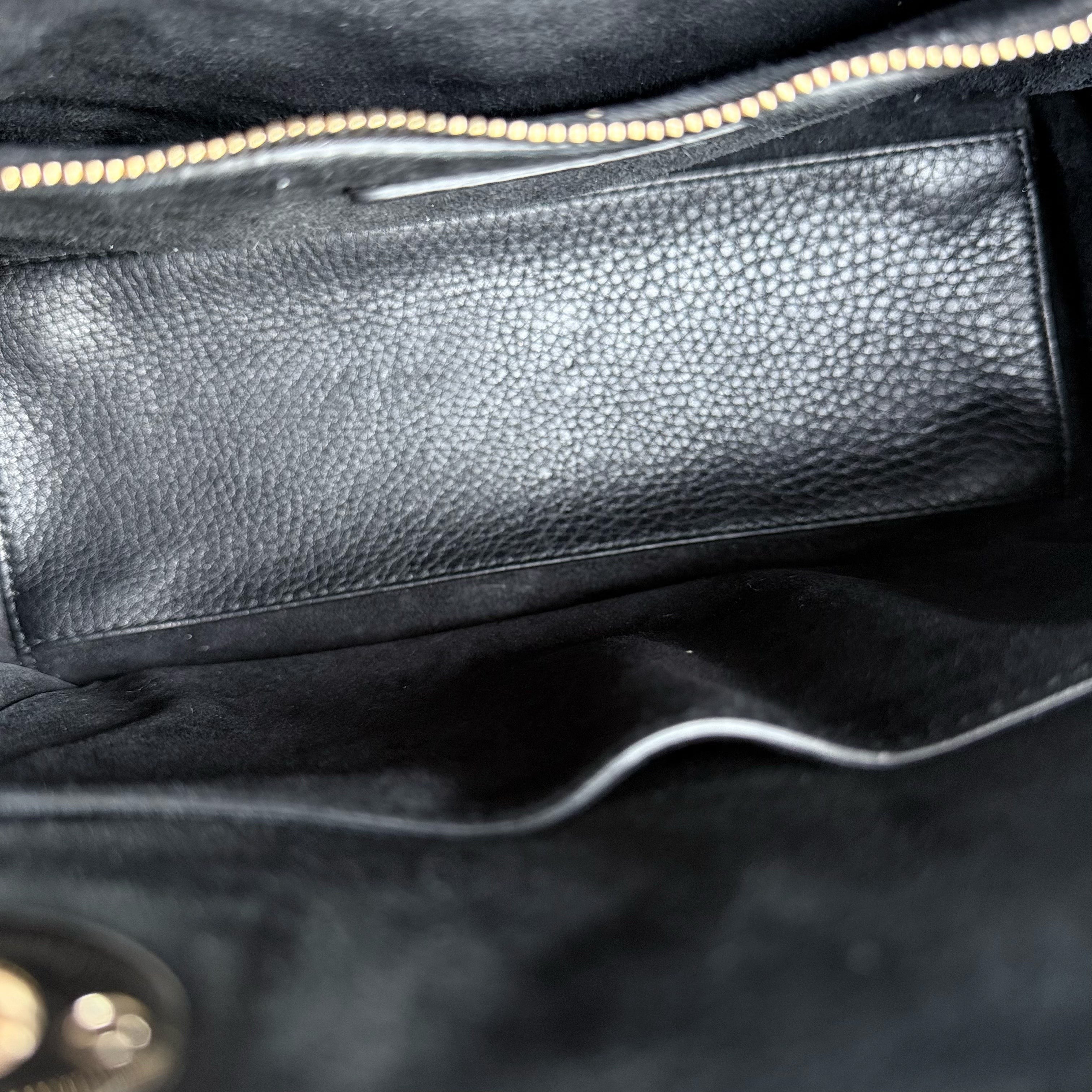 Dior Lady Medium Flap - Cannage Caviar Black Gold Hardware