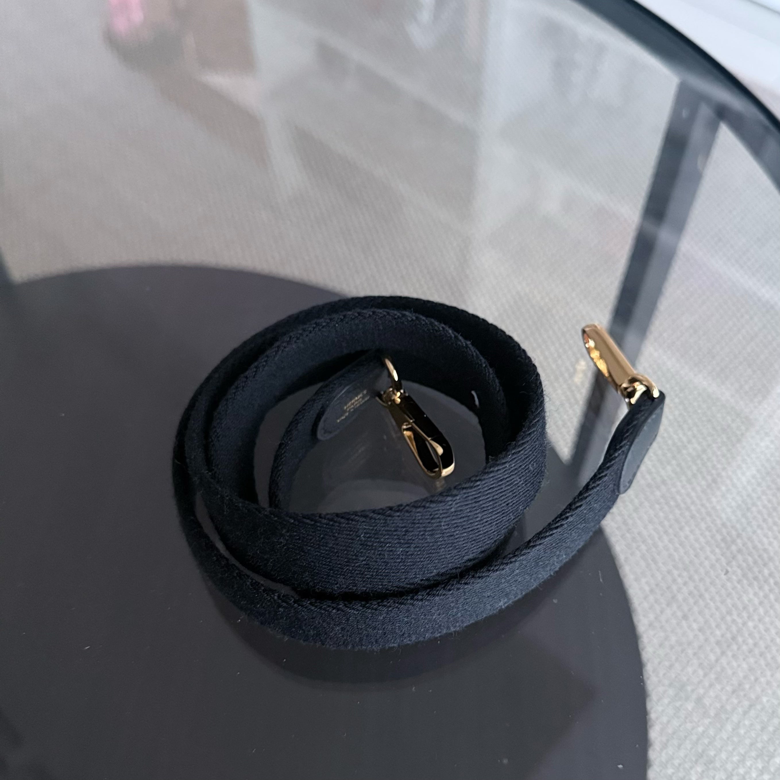 Hermes Evelyn Mini - Clemence Y Stamp Black Gold Hardware