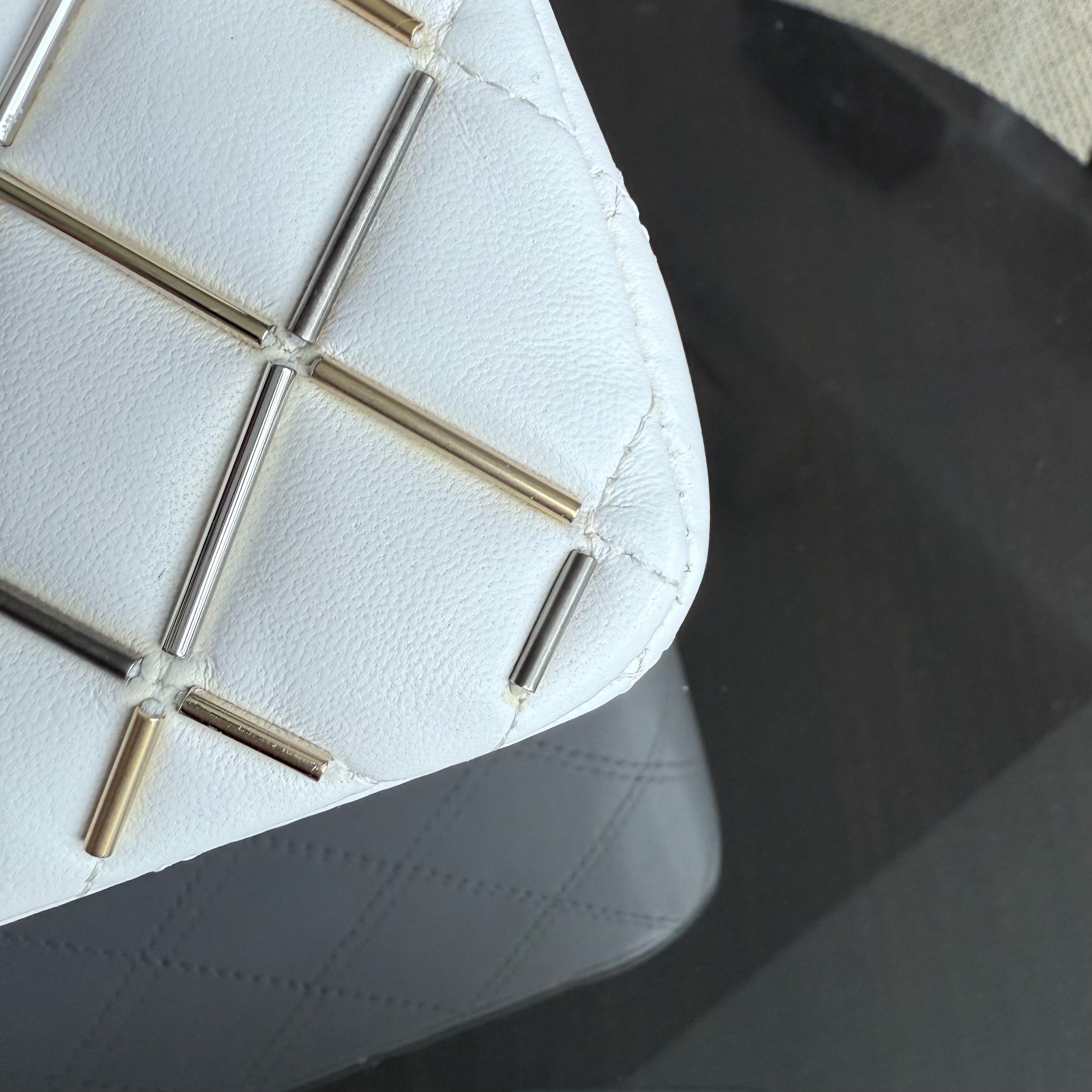 Chanel Classic Flap Small - Lambskin 23CM White Limited Edition Gold Hardware