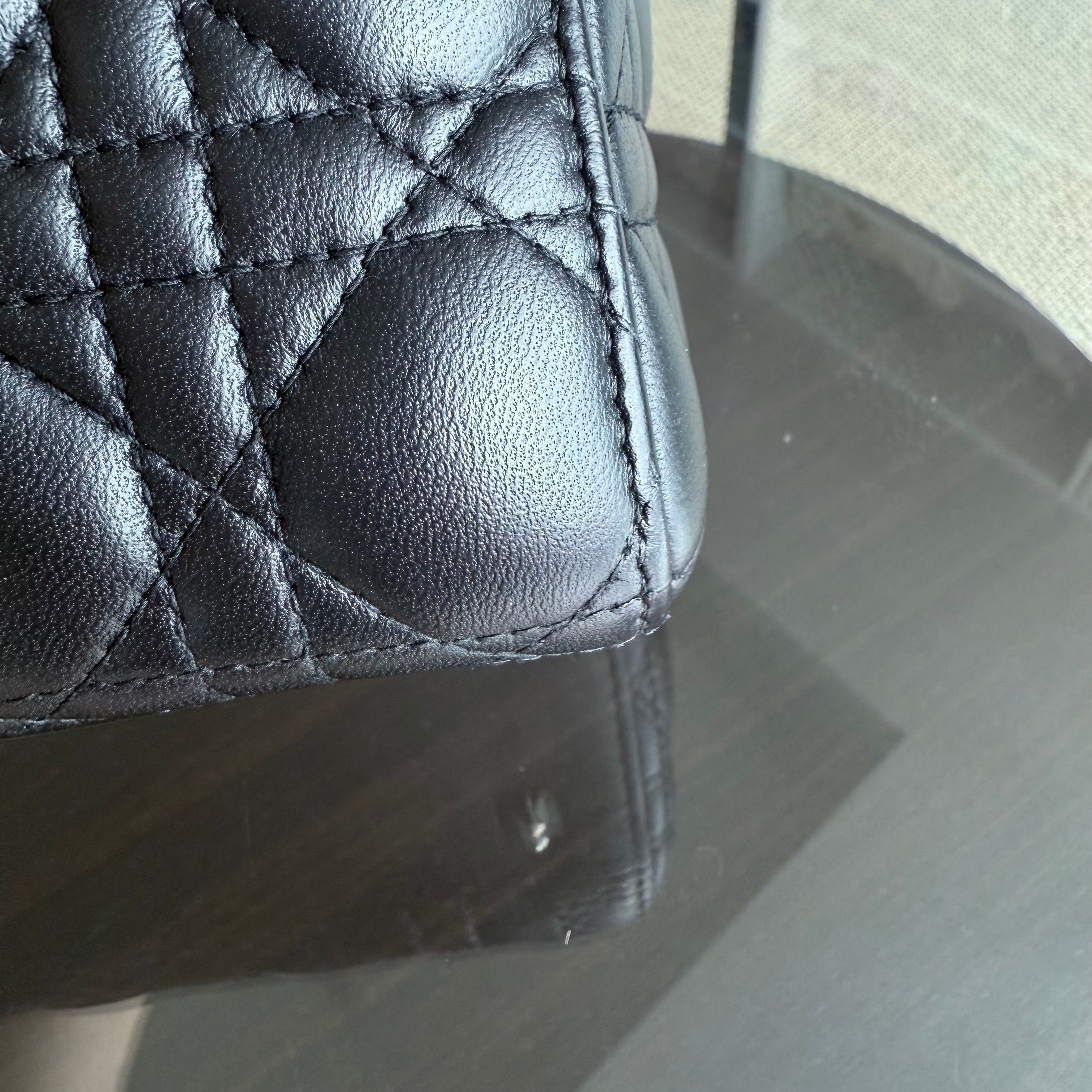 Dior Lady Small - Cannage Lambskin Black Silver Hardware