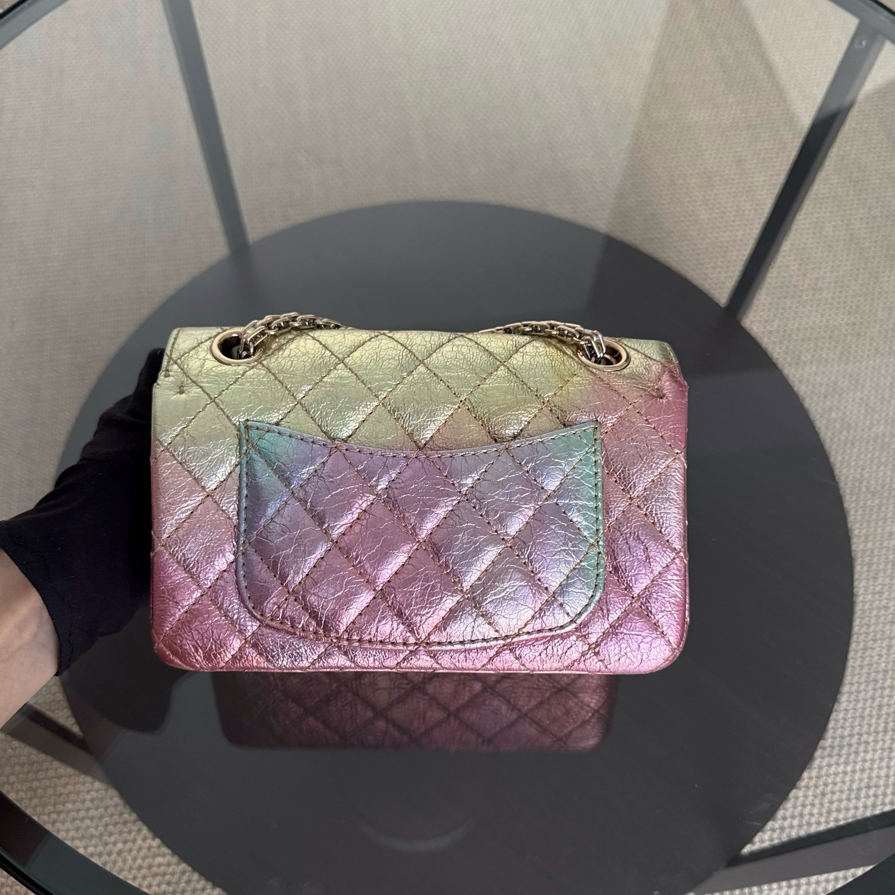Chanel 2.55 Reissue Flap Mini - 20CM 20A Rainbow Metallic Distressed Calfskin LGHW