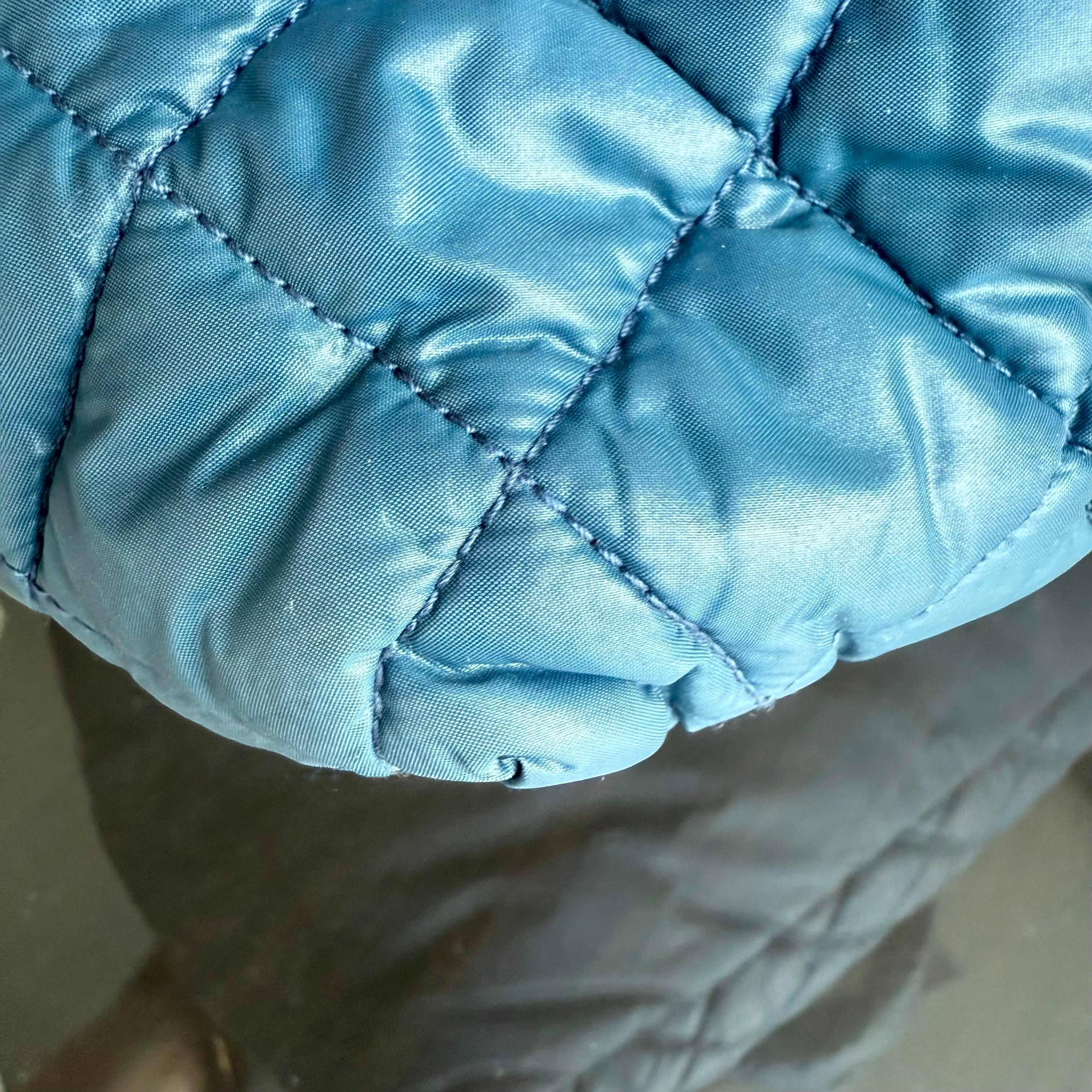 Chanel Coco Cocoon Quilted Nylon Tote Blue No 13