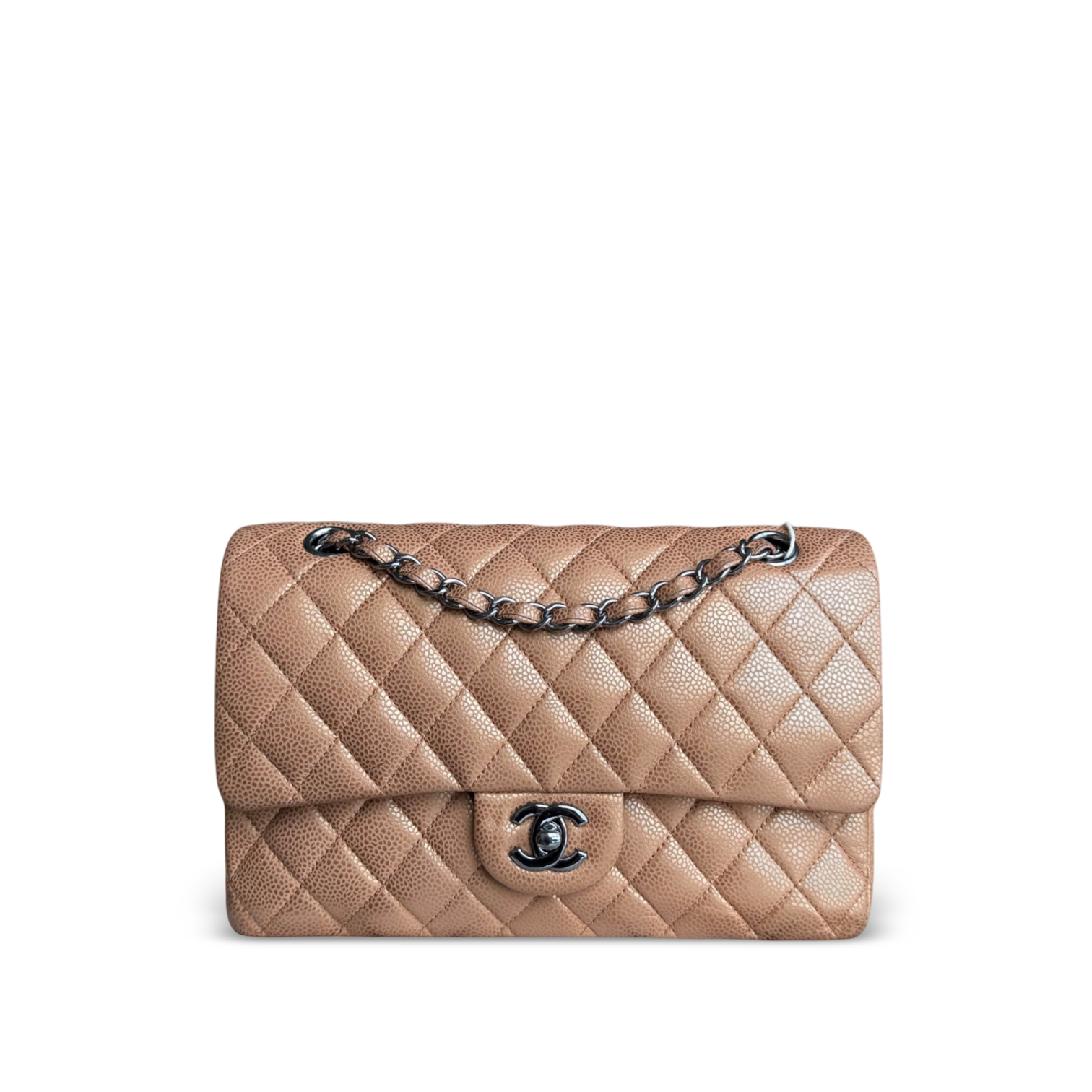 Chanel Classic Flap Medium - 25CM Quilted Caviar Gold Gold Hardware Series 14