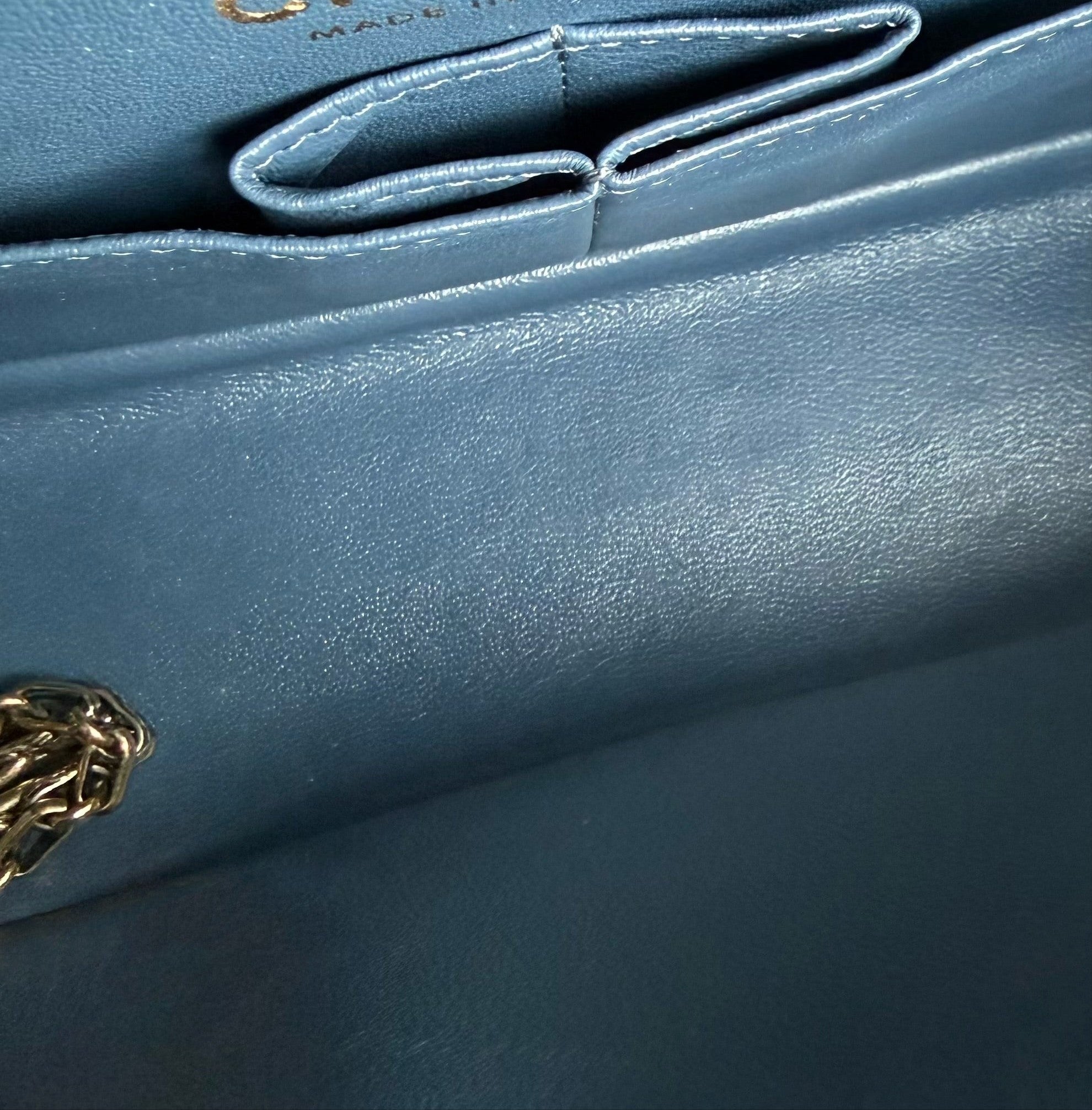 Chanel 2.55 Reissue 225 - 24CM Caviar Quilted Blue Gold Hardware Series 23