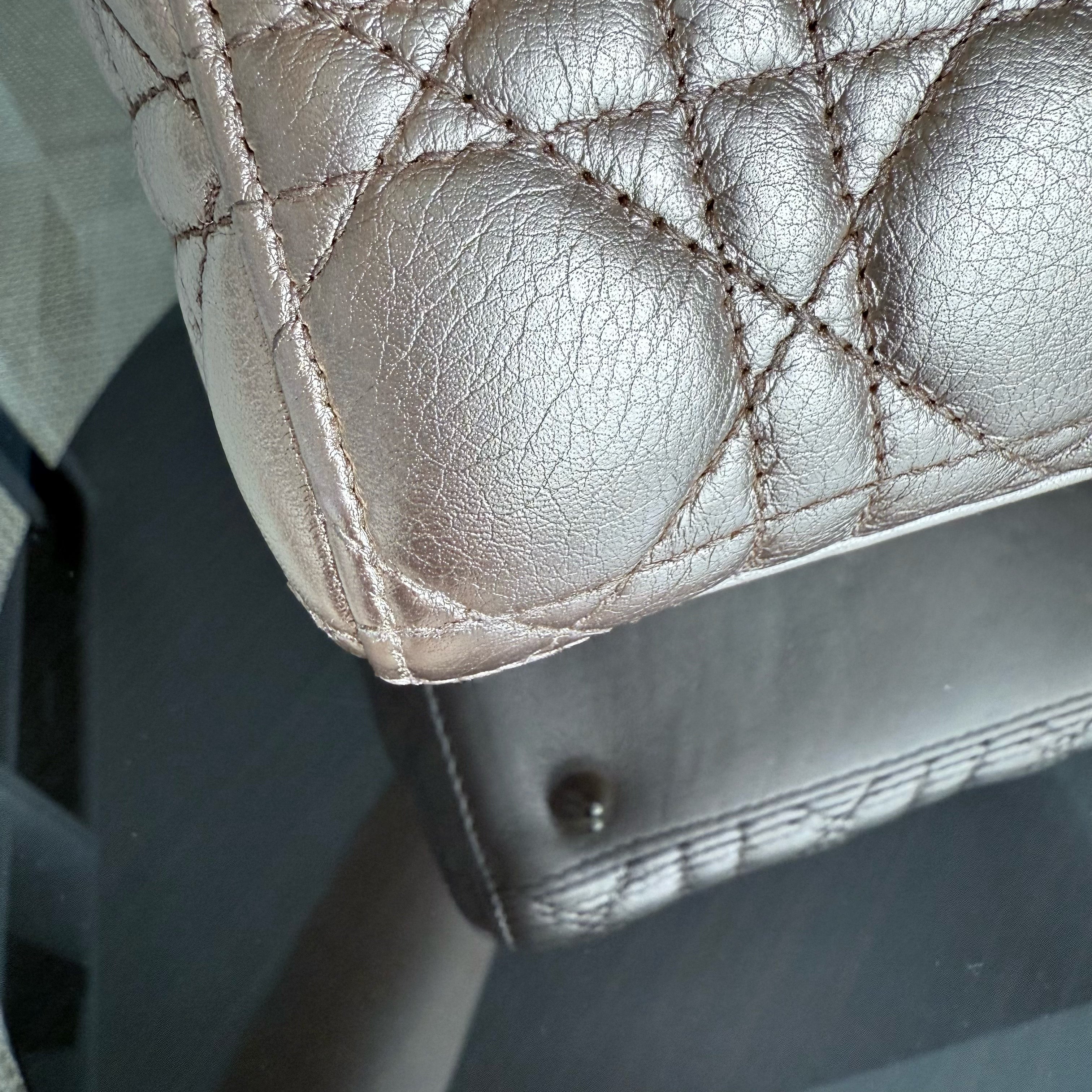 Dior Lady Small ABC - Cannage Lambskin MyABC Metallic Rose Gold Hardware