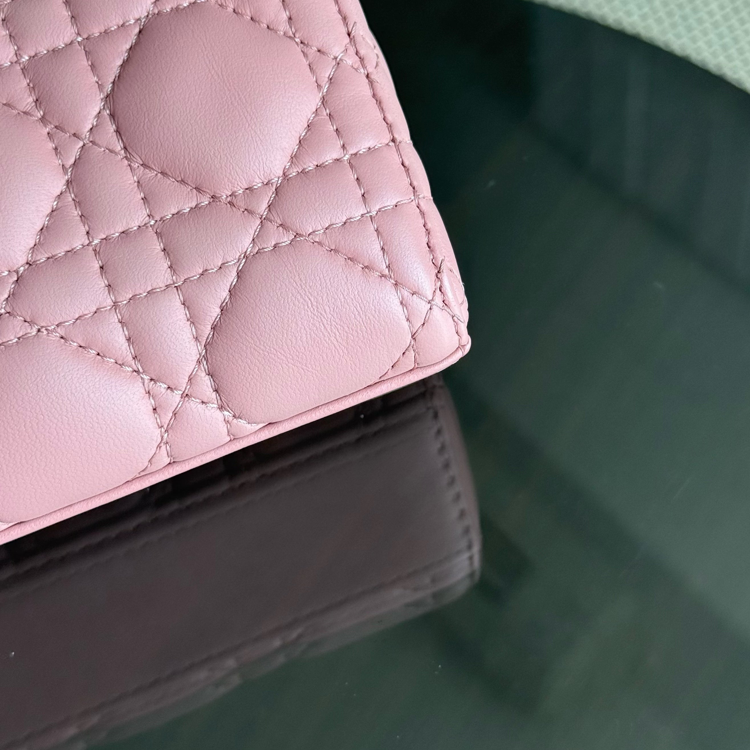 Dior Lady D-Joy Flap Small - Cannage Lambskin Pink Gold Hardware