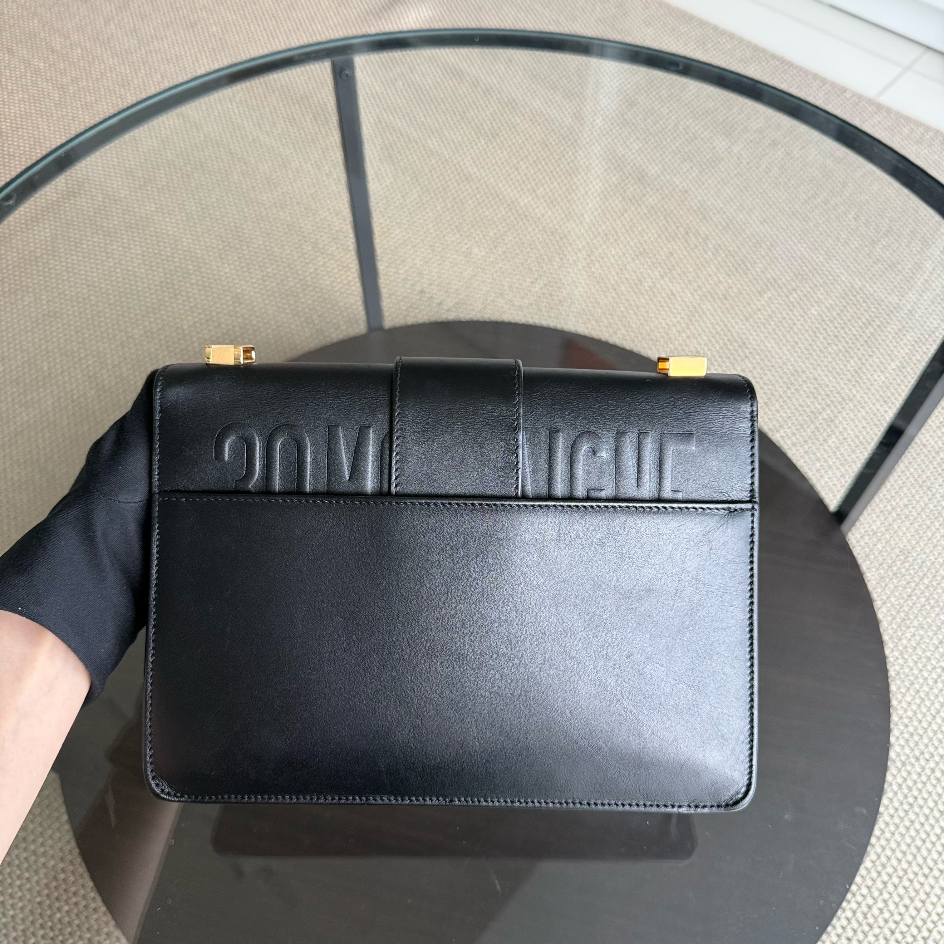 Dior Montaigne 30 - Smooth Calfskin Black Gold Hardware