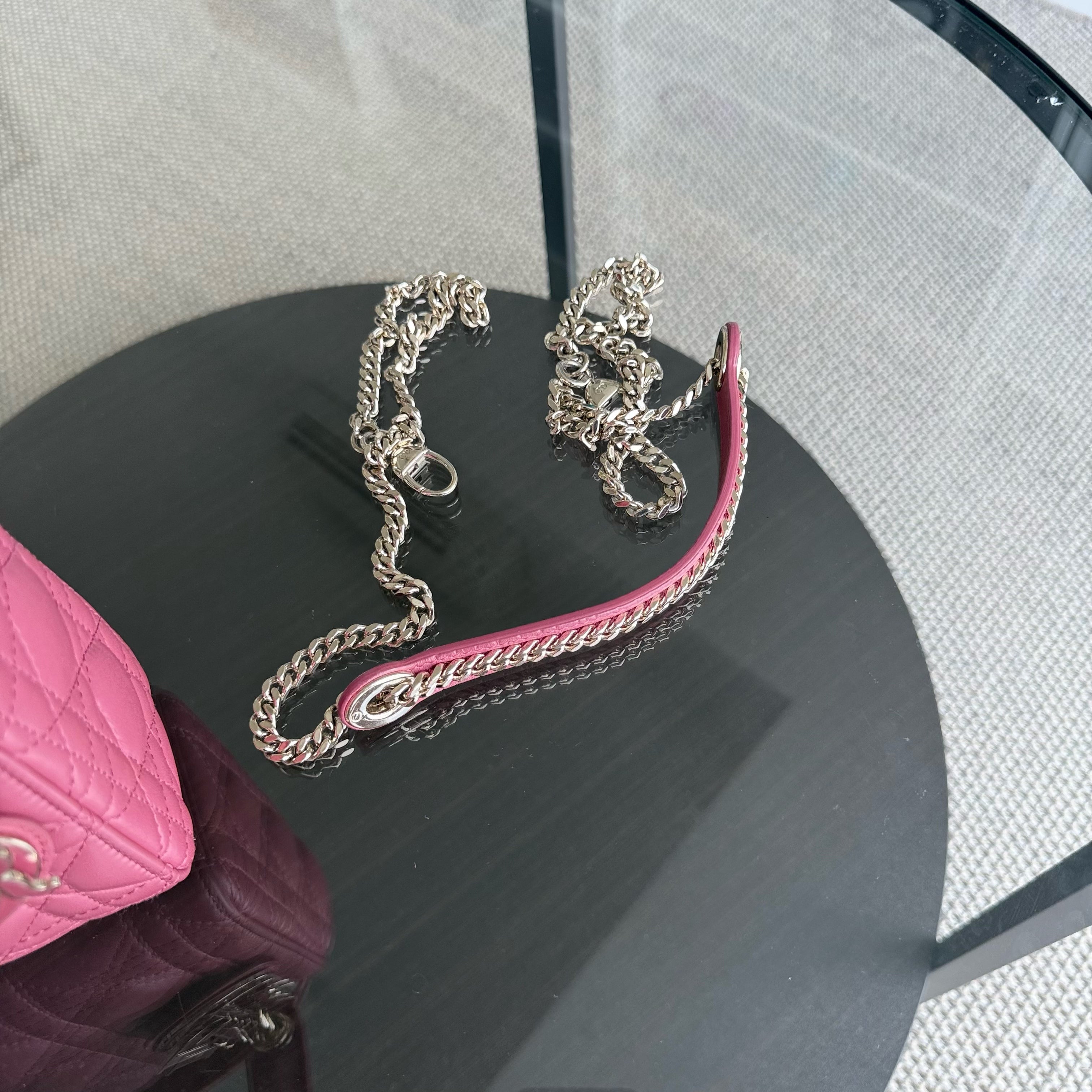 Dior Lady Mini - New Version All Pink Cannage Flap Bag Gold Hardware