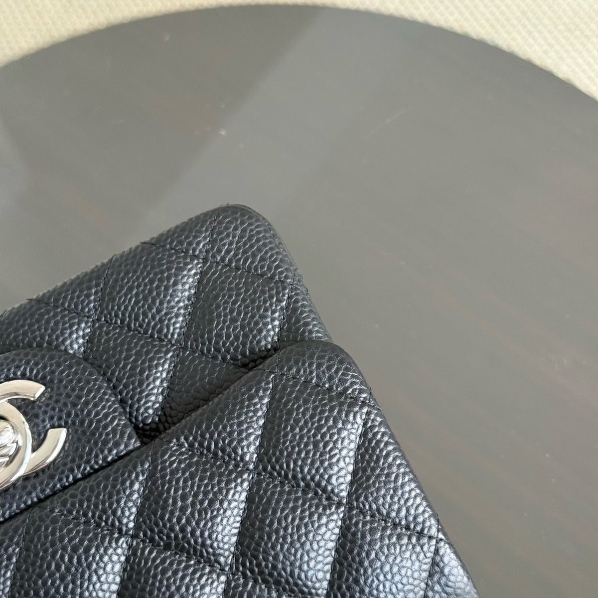 Chanel Classic Flap Mini Square - Caviar Quilted Black Silver Hardware Series 24