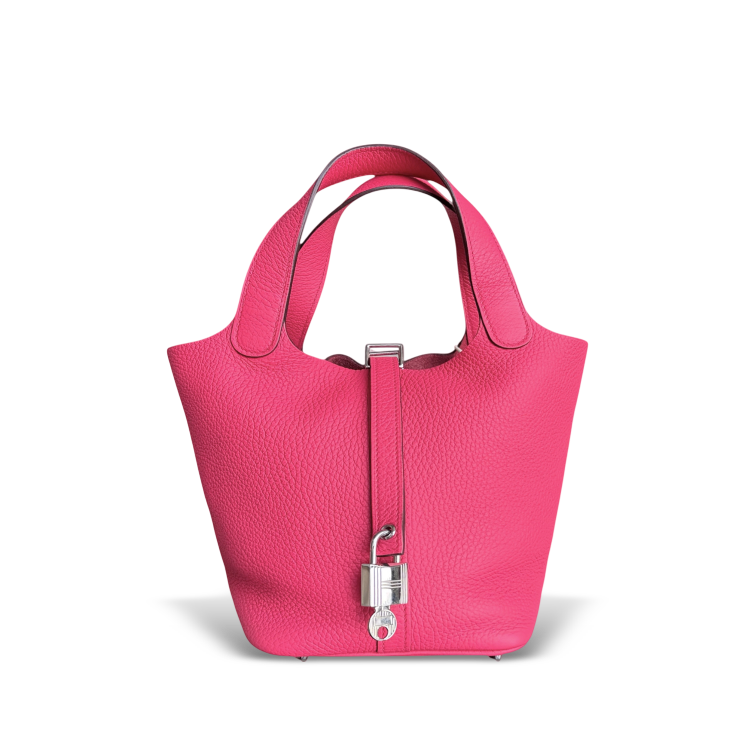 Hermes Picotin Lock 18 - TC Taurillion Clemence Pink Palladium Hardware Stamp A