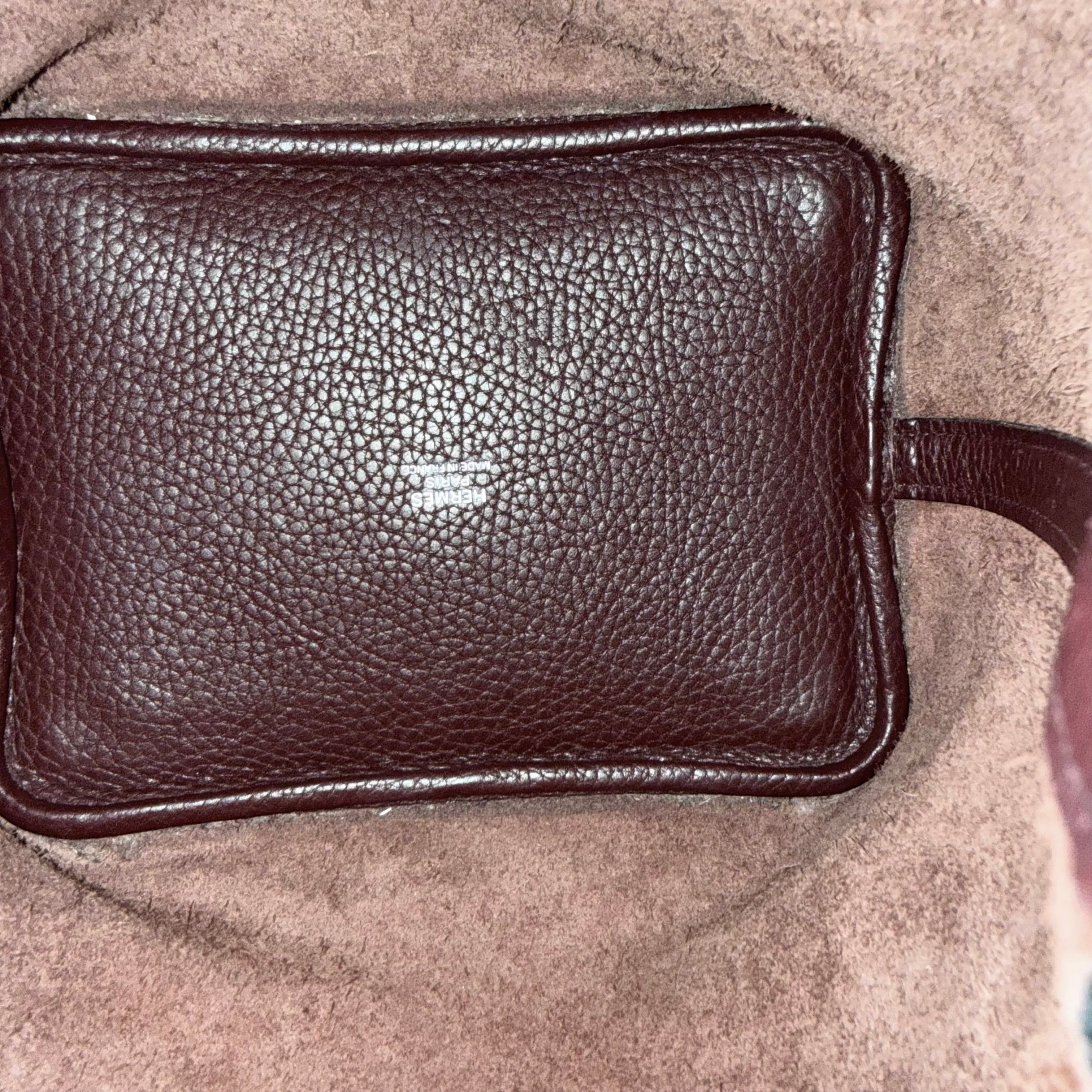Hermes Picotin 18 - TC Clemence Leather Burgundy Silver Hardware