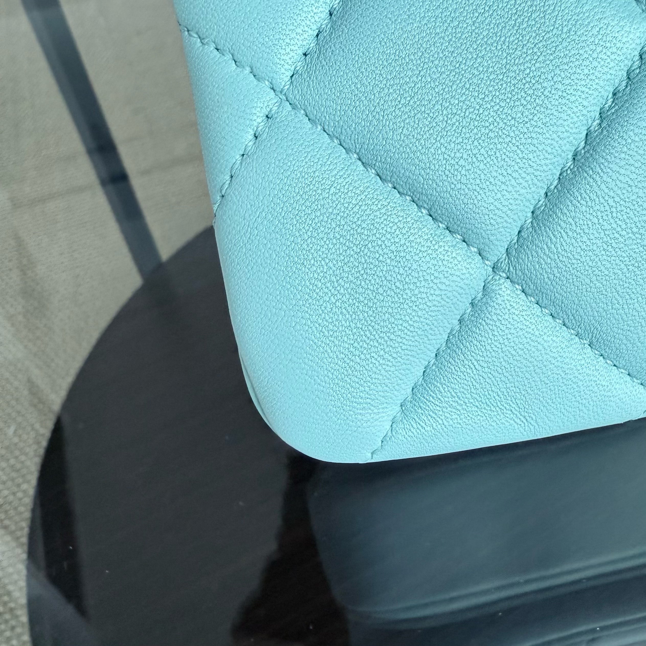 Chanel Trendy CC Small - Quilted Lambskin Light Blue Gold Hardware Series 29