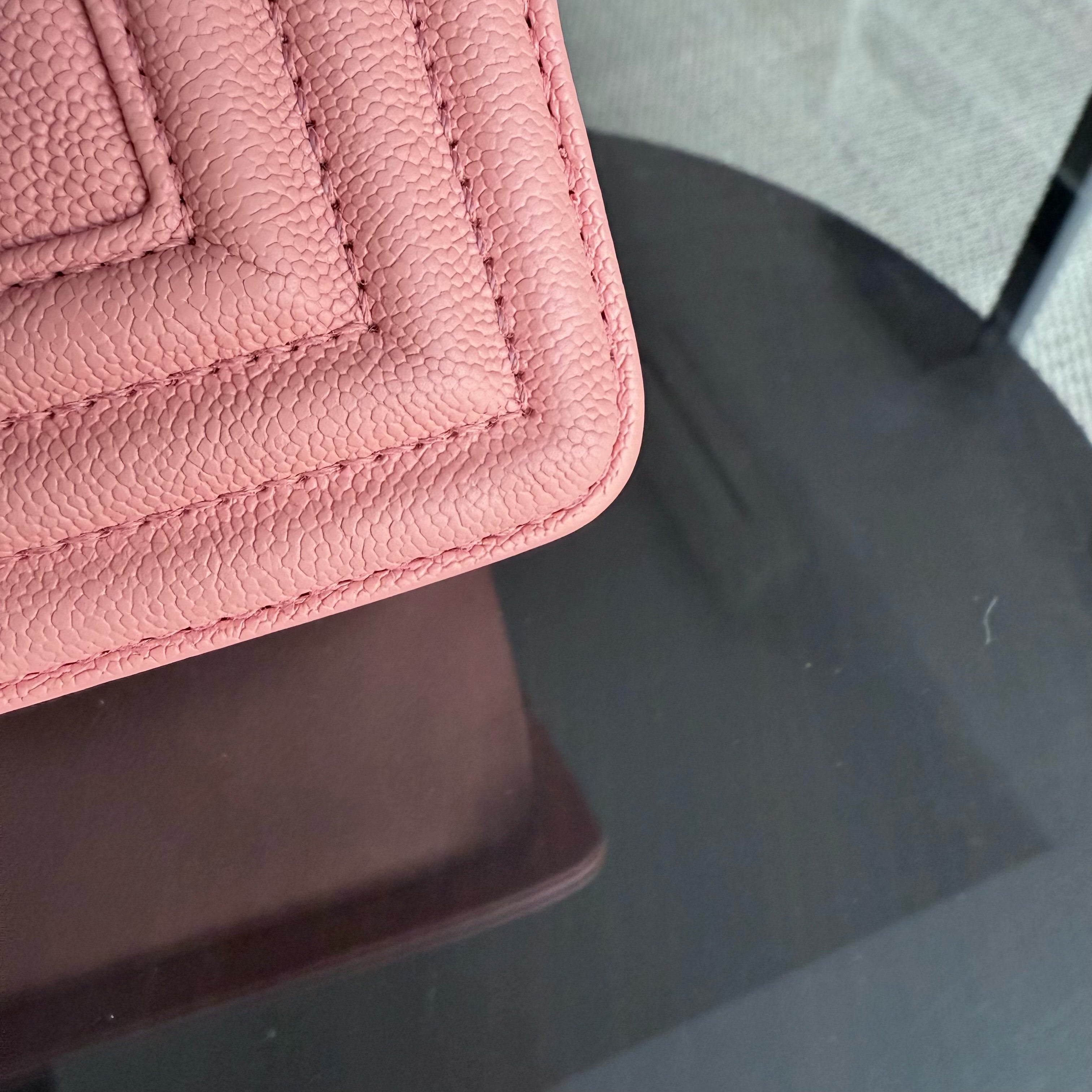 Chanel Boy Small - Caviar 20CM Quilted Blush Gold Hardware Series 27