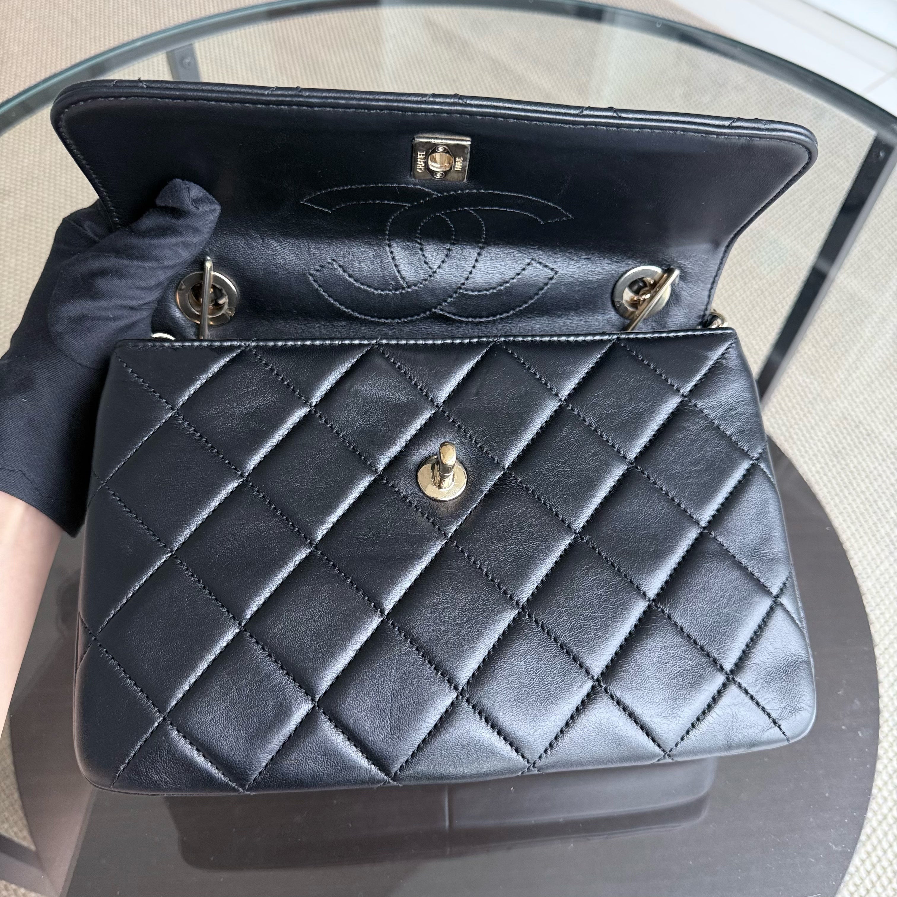 Chanel Trendy CC Small - Quilted Lambskin Black Gold Hardware Series 26