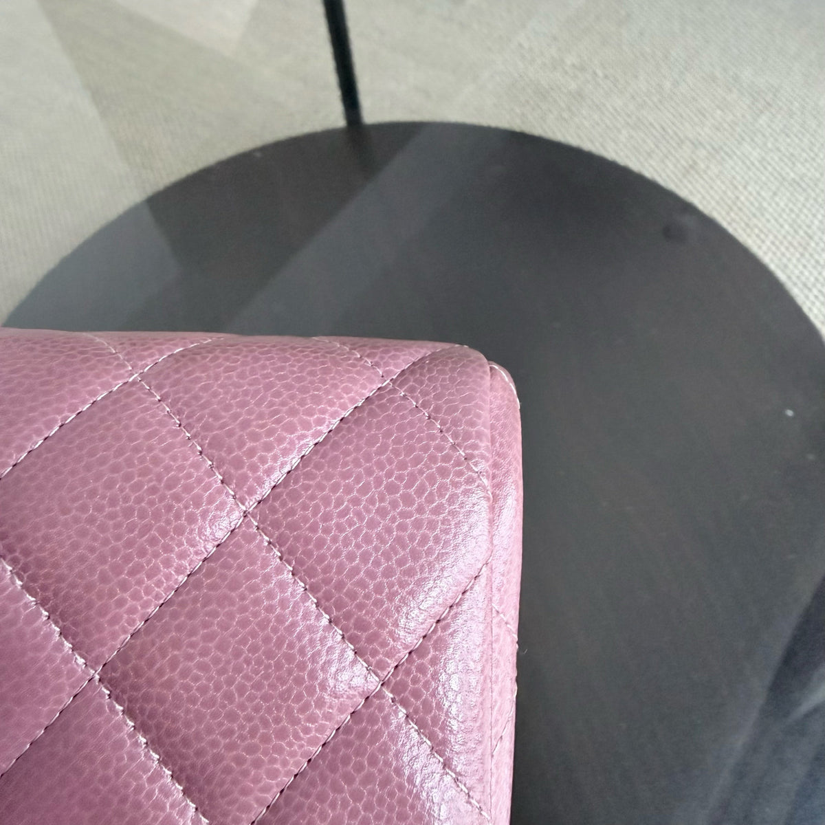Chanel Timeless Flap - Single Flap Clutch Quilted Caviar Pink Silver Hardware Series 21