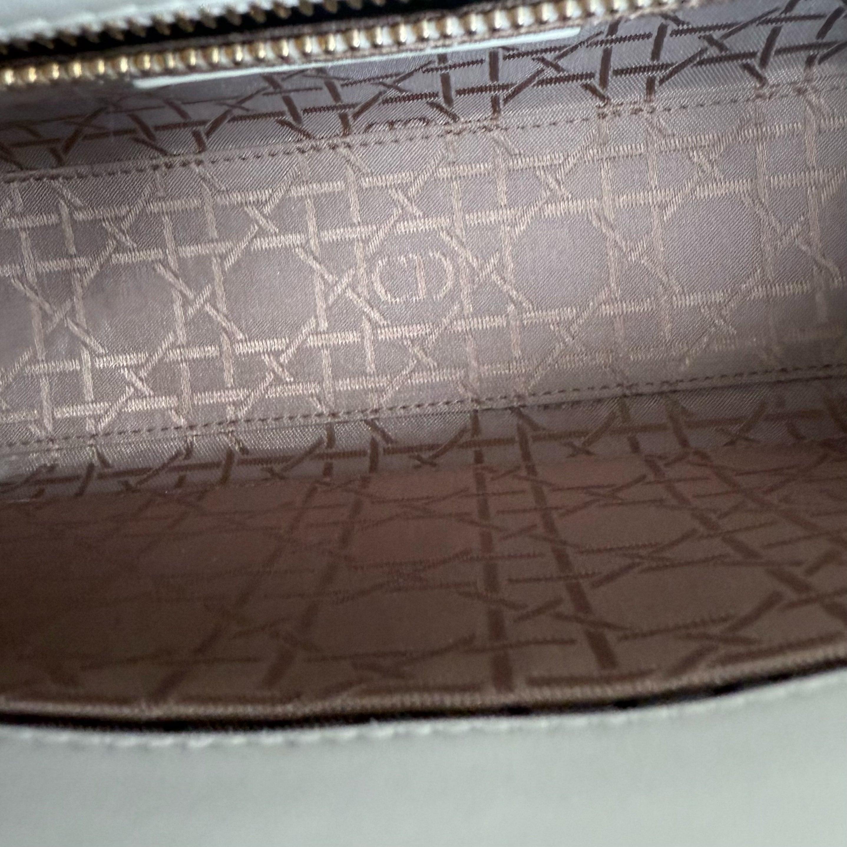 Dior Lady Small ABC - Cannage Lambskin White Gold Hardware MyABC