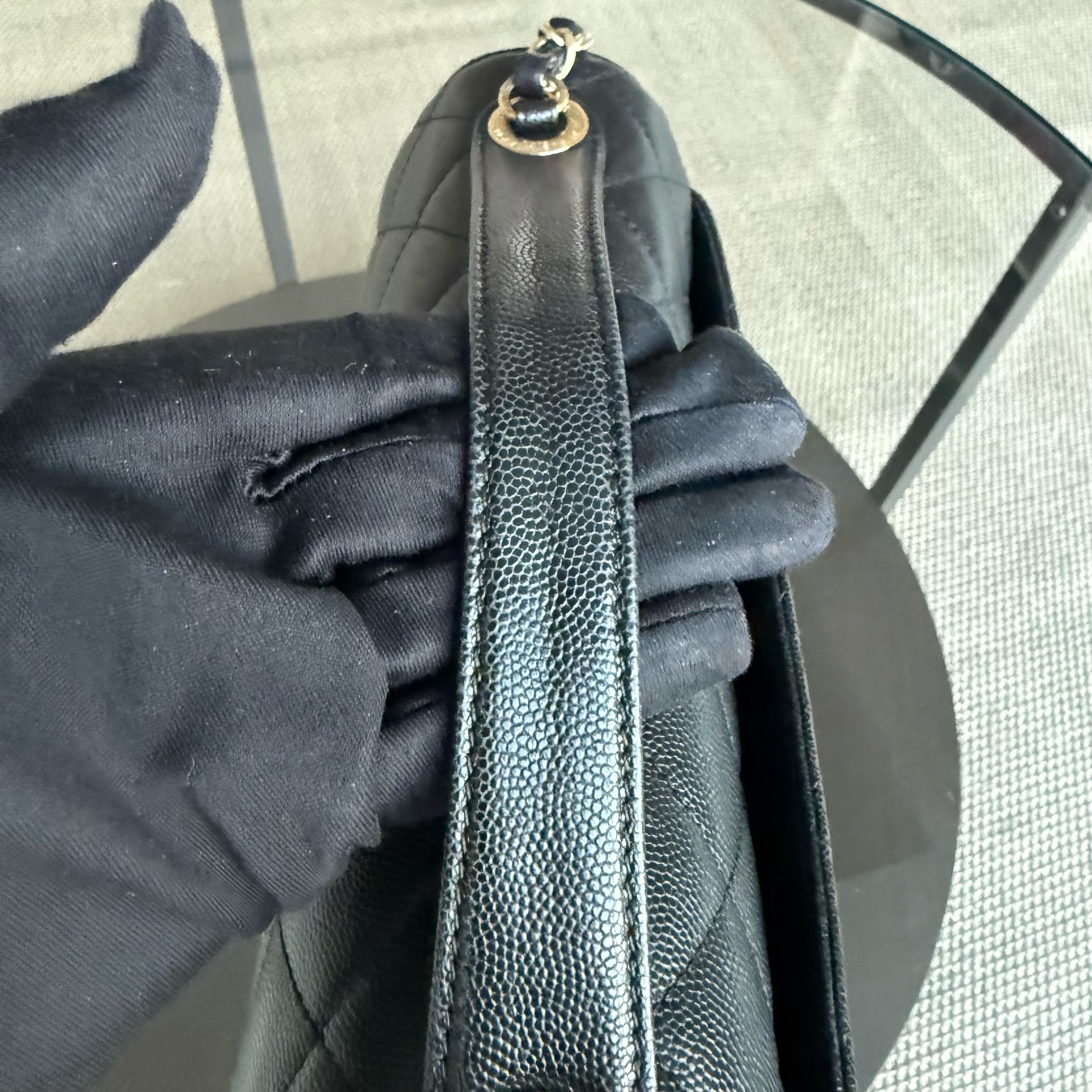 Chanel Business Affinity Large - 27CM Caviar Quilted Black Gold Hardware Series 23