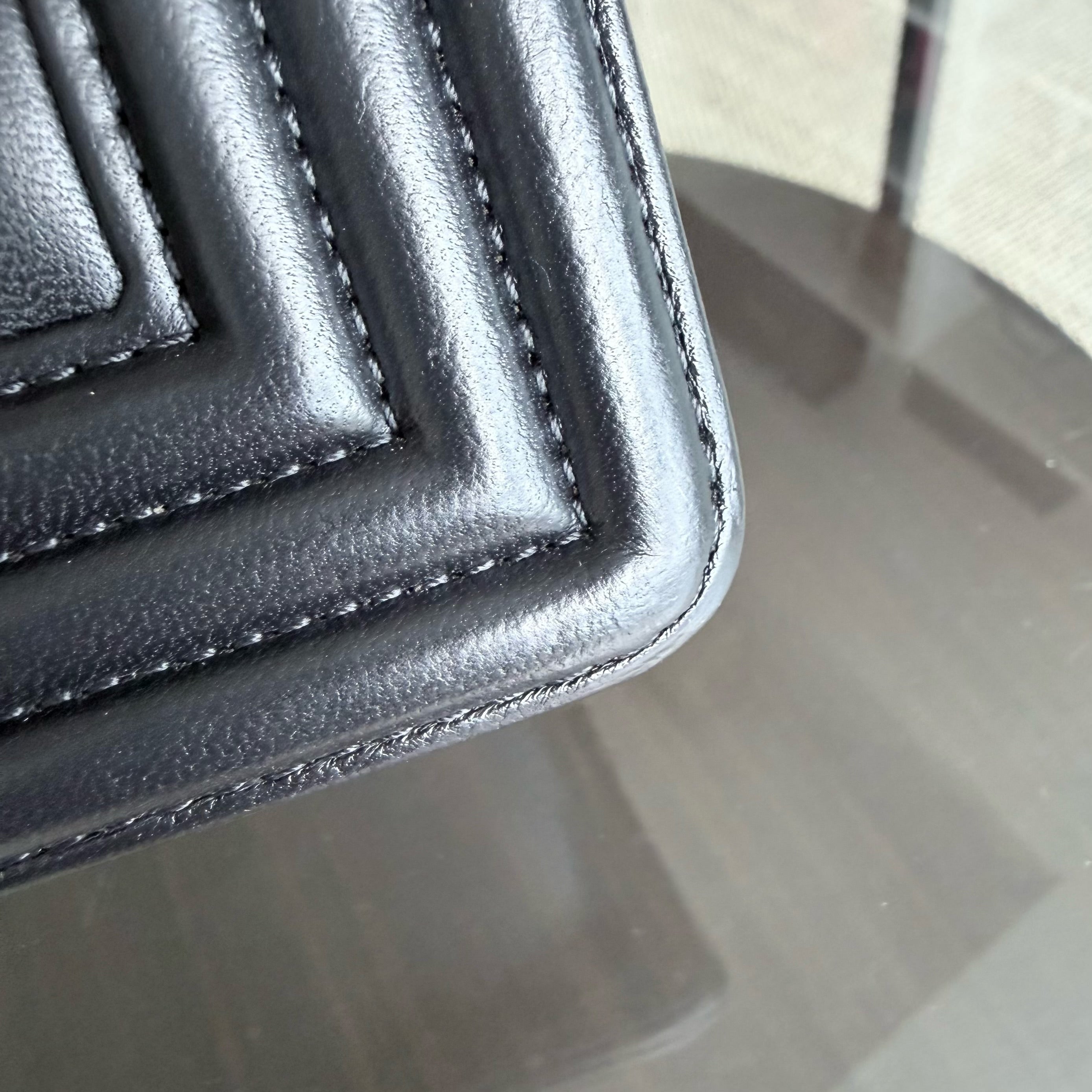 Chanel Boy Small - Quilted Lambskin Black Gold Hardware Series 24