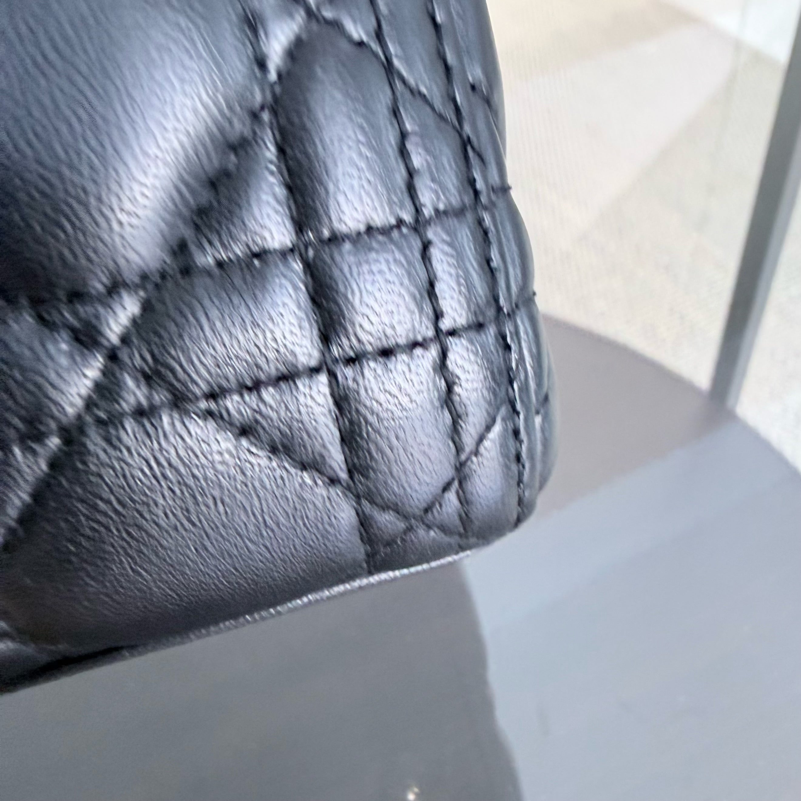 Dior Lady Medium - Cannage Lambskin Black Gold Hardware Adjustable Strap