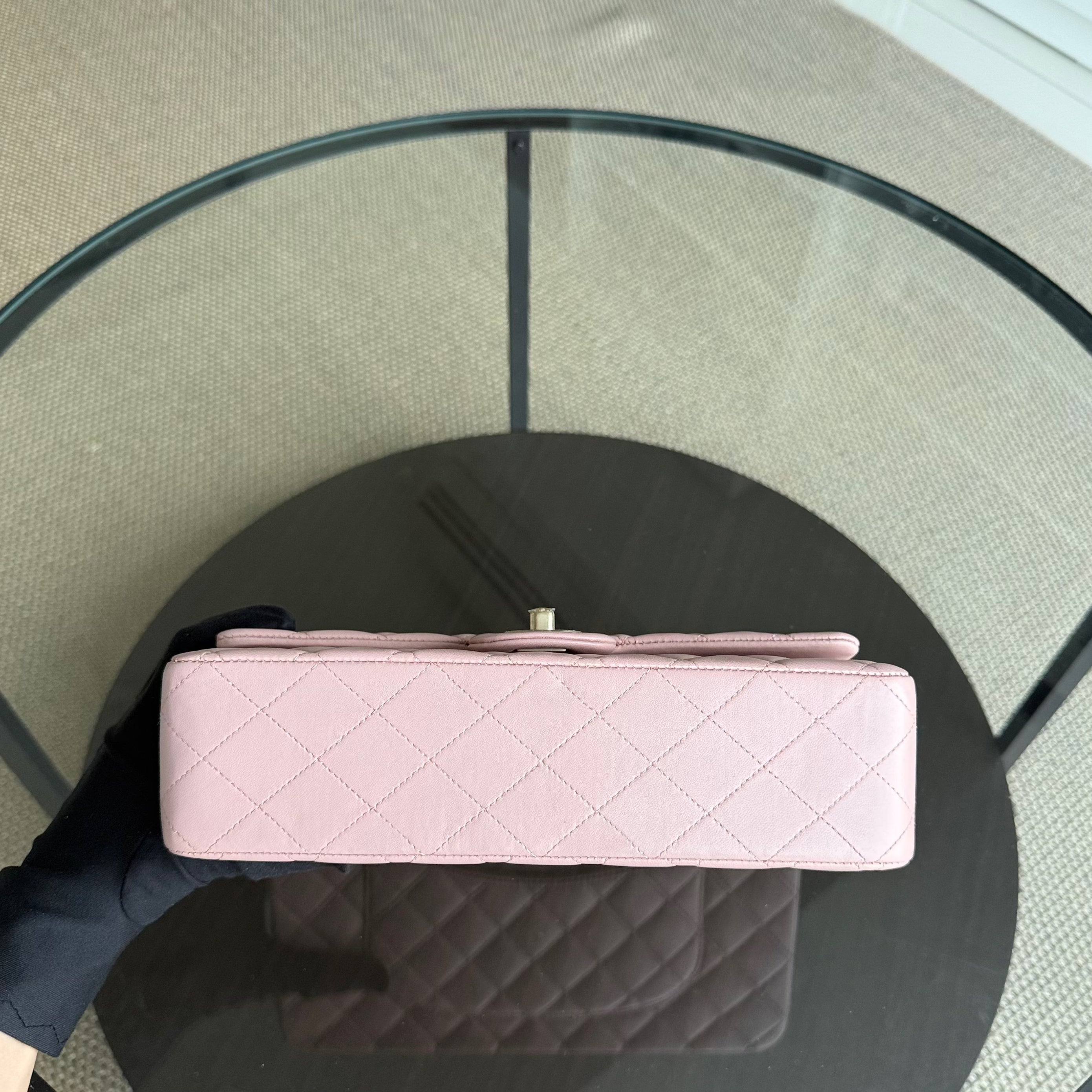 Chanel Classic Flap Medium - 25CM Quilted Lambskin Light Pink Gold Hardware Series 20