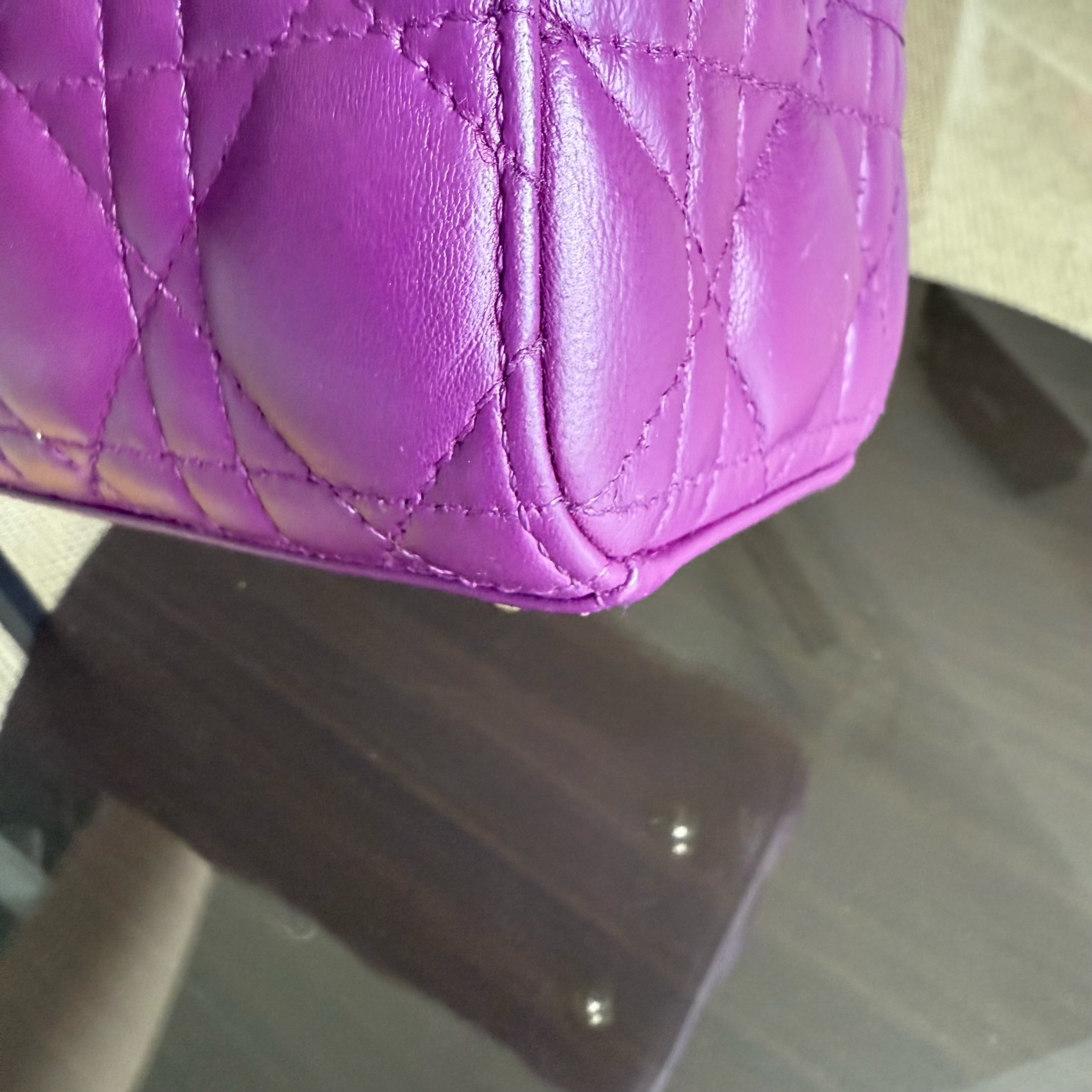 Dior Lady Small ABC - Cannage Lambskin Purple Gold Hardware MyABC