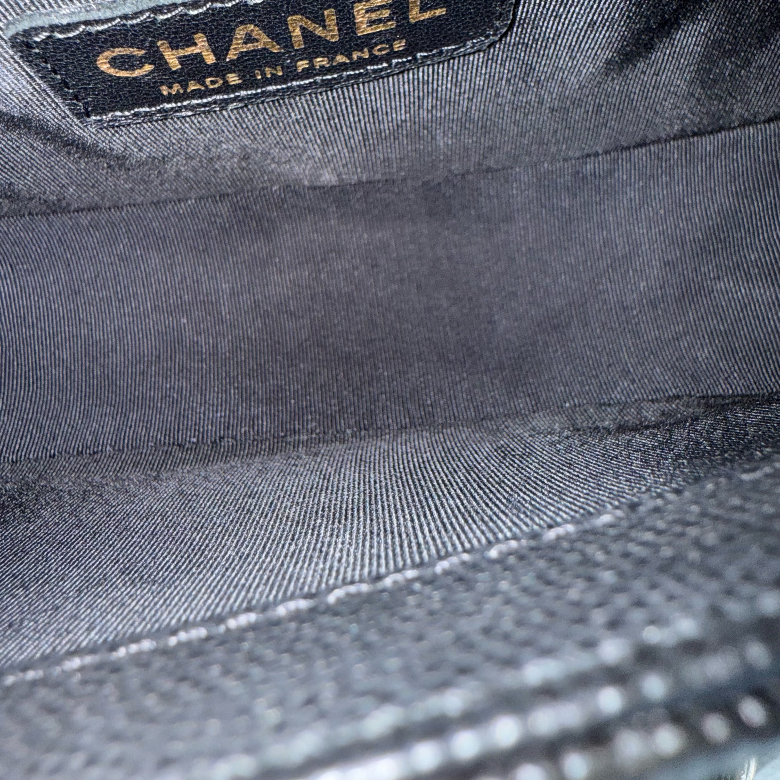 Chanel Boy Small - Caviar Quilted Grained Calfskin Black Gold Hardware Series 23