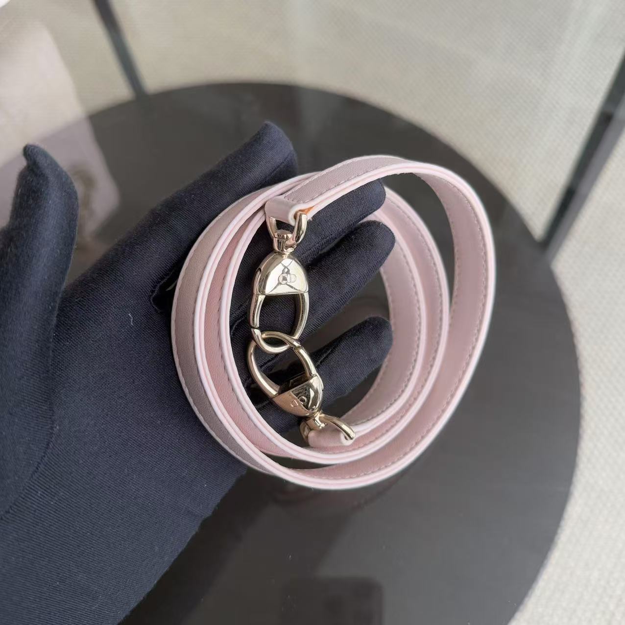 Dior Lady Medim - Cannage Lambskin Sakura Pink Gold Hardware