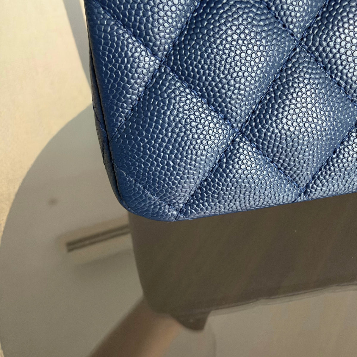 Chanel Classic Flap Medium - Caviar 25CM Quilted Dark Blue Gold Hardware Series 26