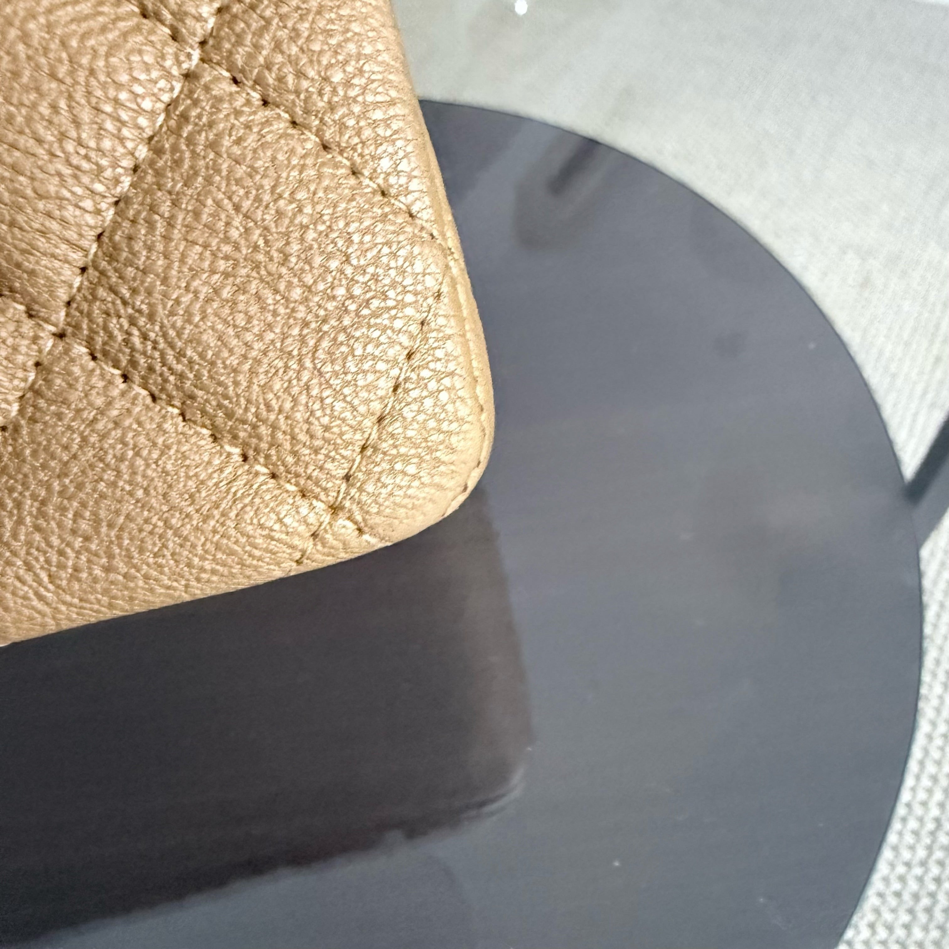 Chanel Classic Flap Medium - 25CM Caviar Quilted Bronze Color Ruthenium Silver Hardware Series 17
